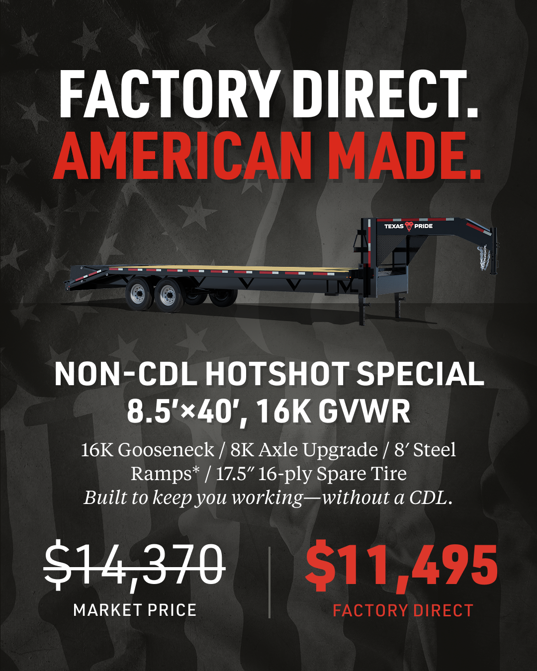 Texas Pride Trailers Facebook ad from Jun 28, 2026