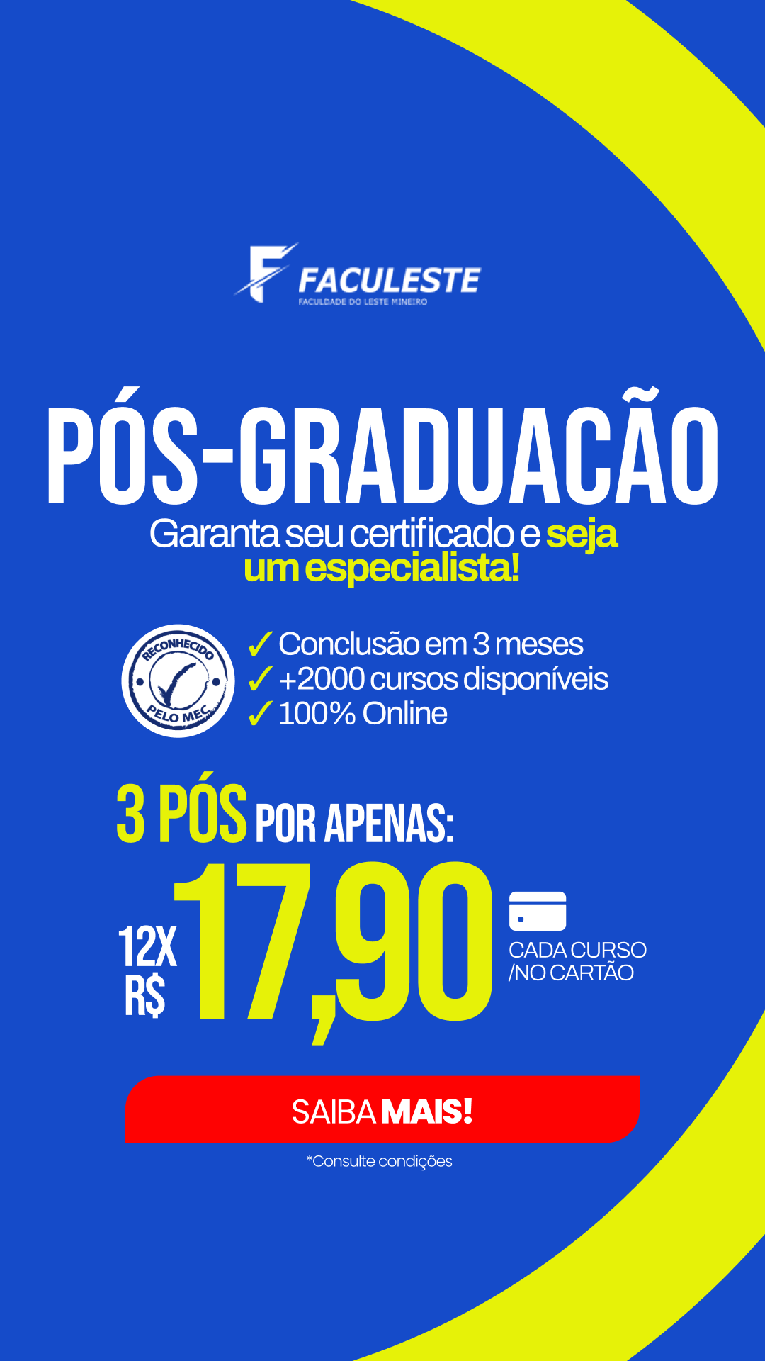 Instituto Faculeste Facebook ad