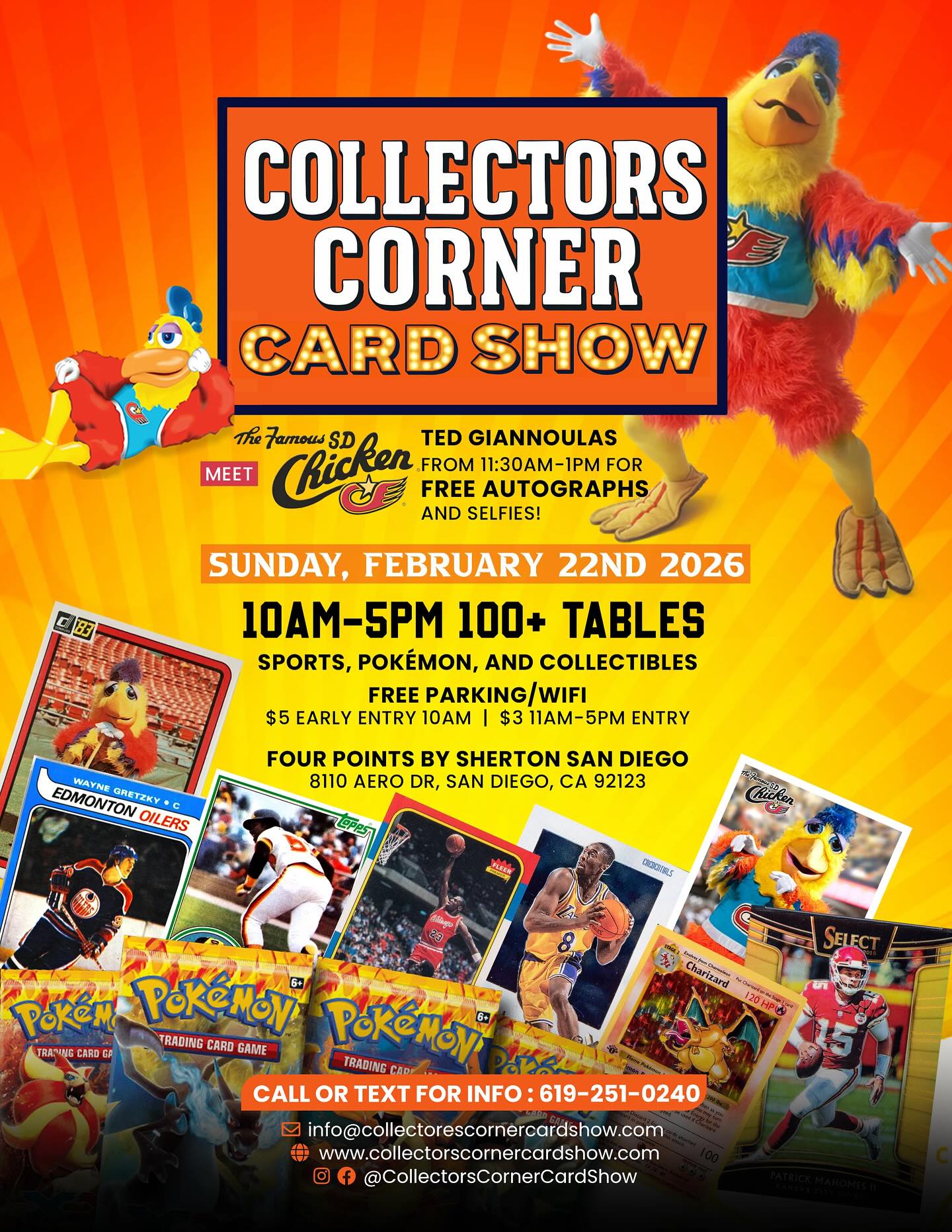 Collectors Corner Card Show Facebook ad