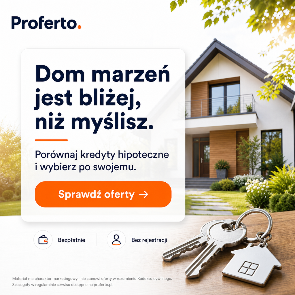 Proferto - Kredyty Leasing Ubezpieczenia Facebook ad: Ranking Kredytów Mieszkaniowych 2026