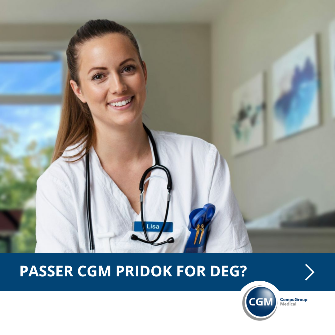 CompuGroup Medical Norway Facebook ad: CGM Pridok er utviklet i tett samarbeid med…