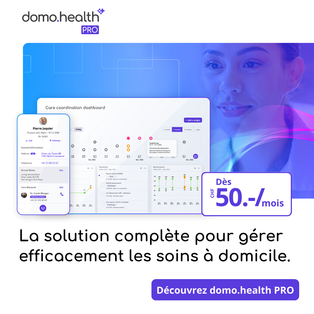 DomoHealth Facebook ad: Gagnez jusqu'à 2h par jour sur vos tâches…