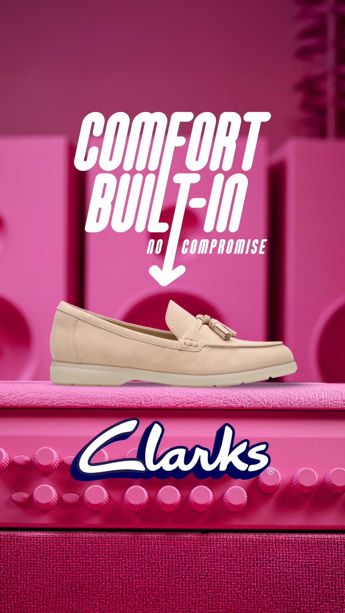 Clarks Shoes Facebook ad from Apr 16, 2026