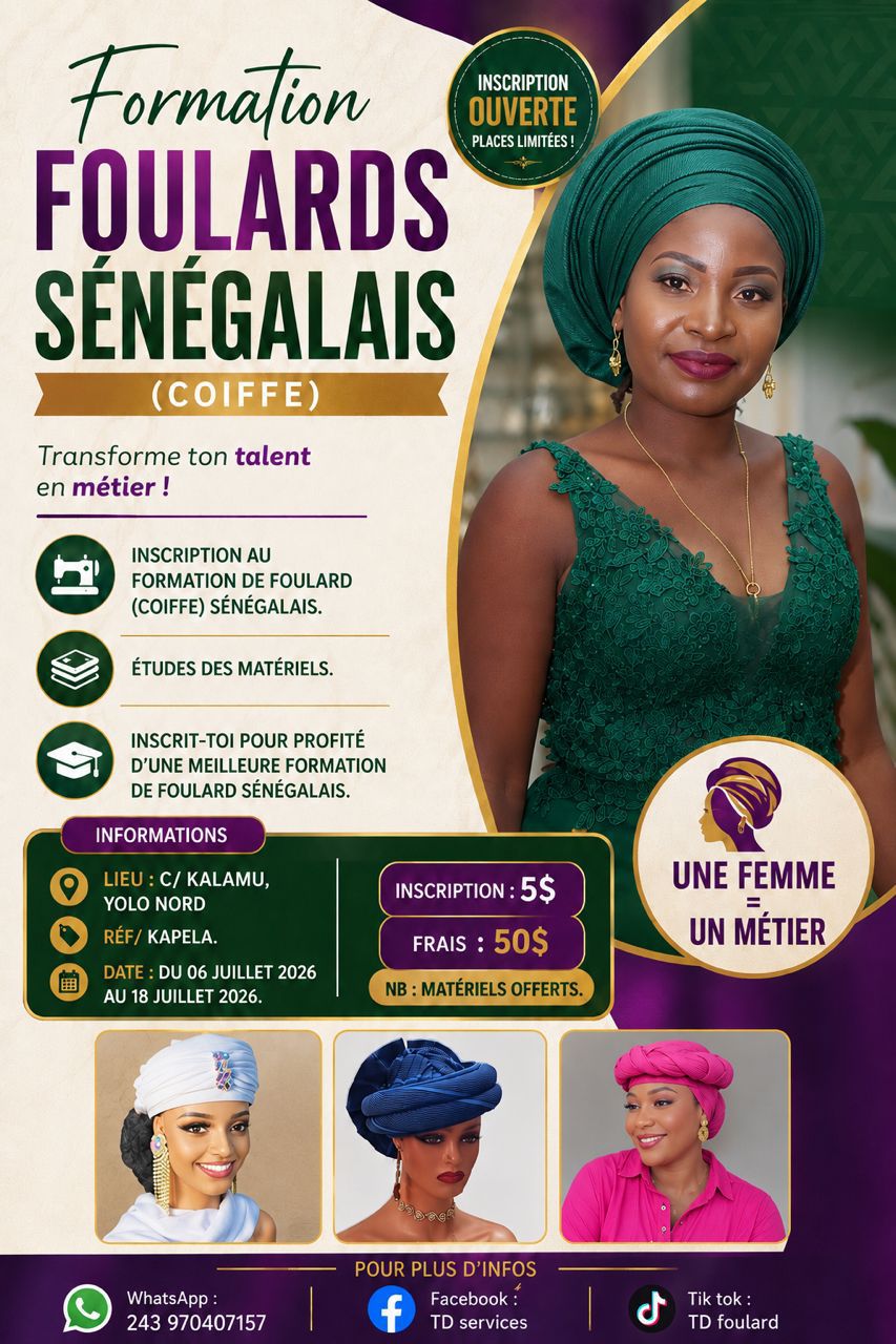TDservices Facebook ad: Une femme=un métier.