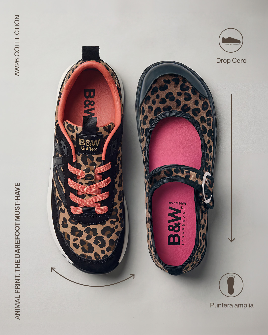B&W Break&Walk Facebook ad: El animal print es nuestro imprescindible.