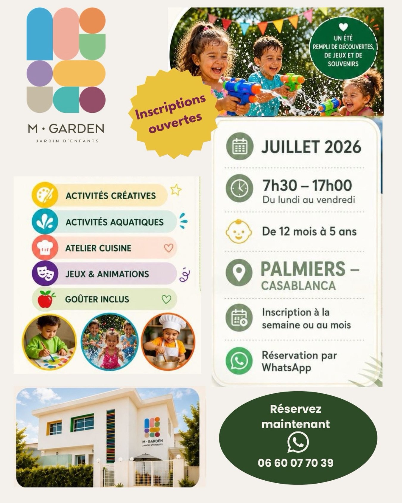 Crèche M Garden Facebook ad