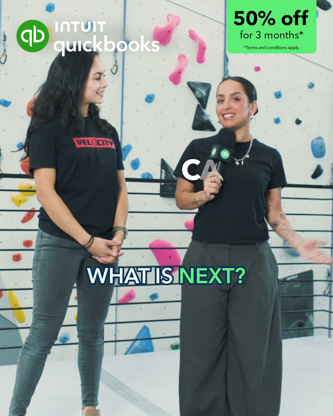 Intuit QuickBooks Facebook ad: Manage your team in one place.