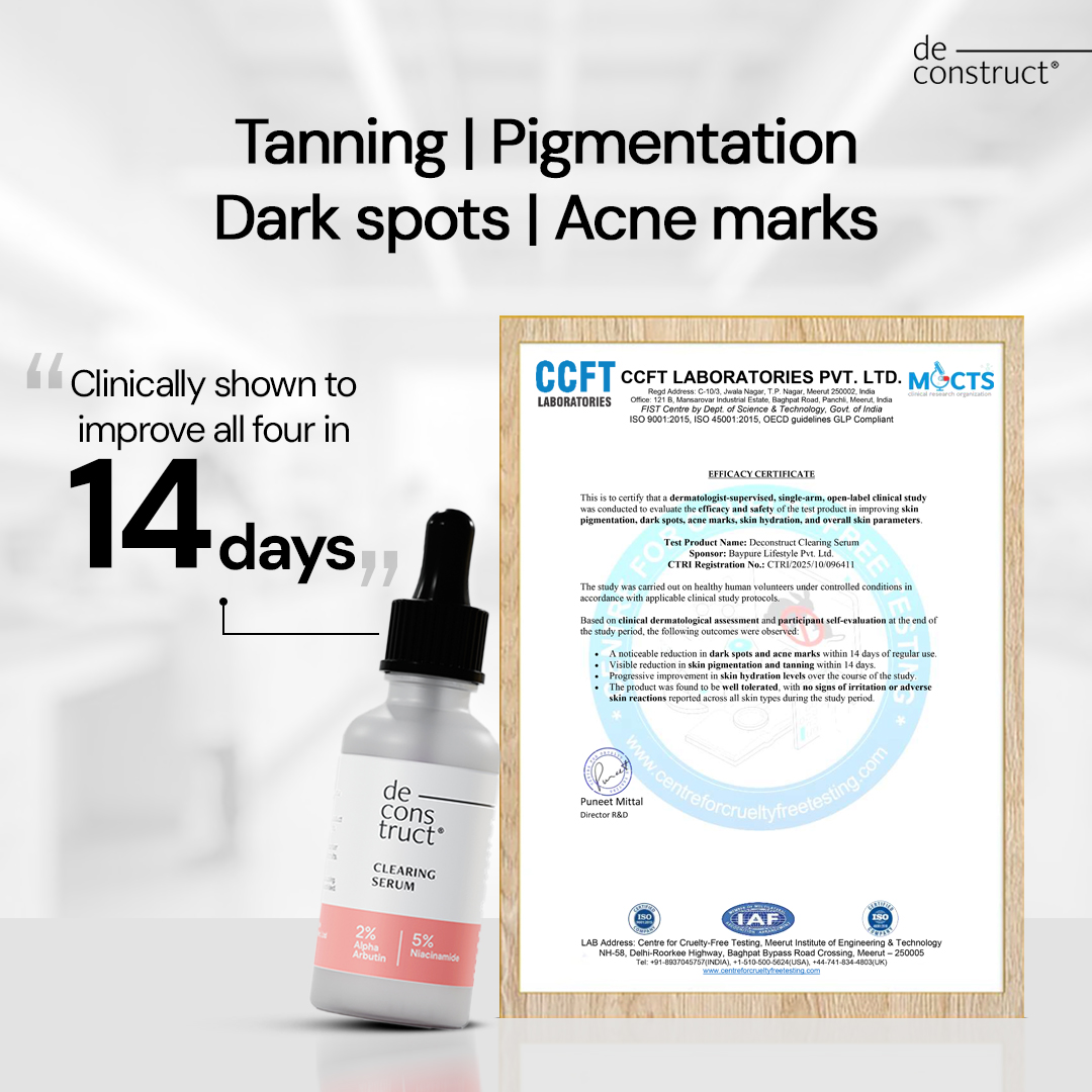 Deconstruct Skincare Facebook ad