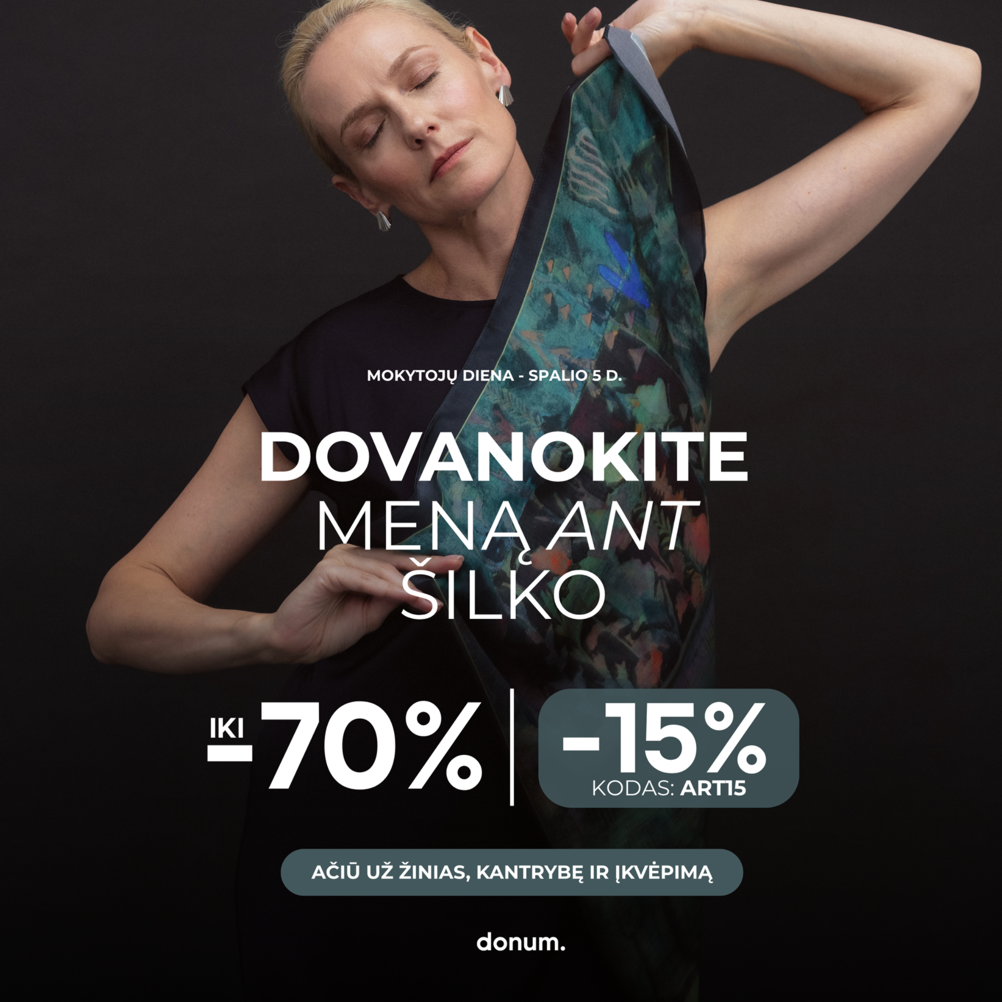 donum. Facebook ad: Dovana Mokytojai