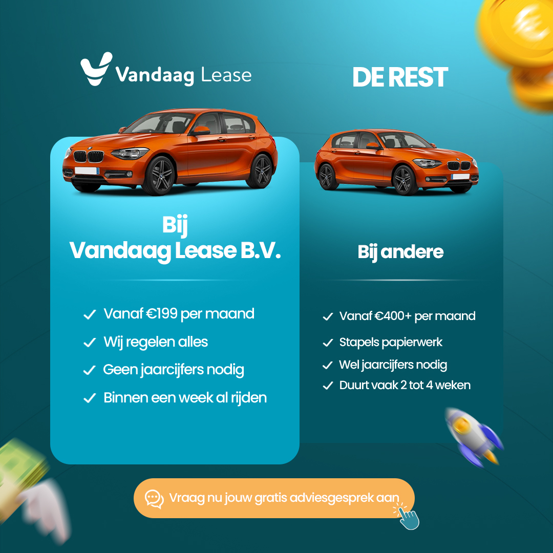 Vandaag Lease Facebook ad: Klanten beoordelen ons met 5 sterren