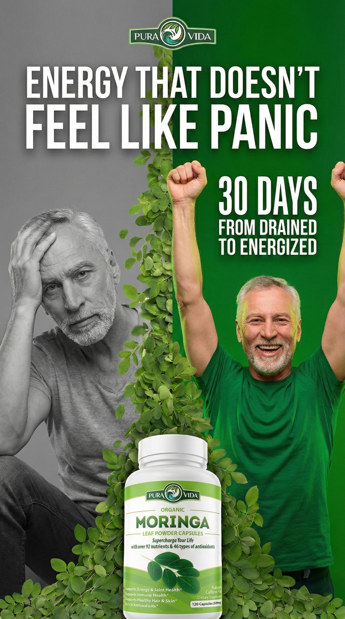 Pura Vida Moringa Facebook ad