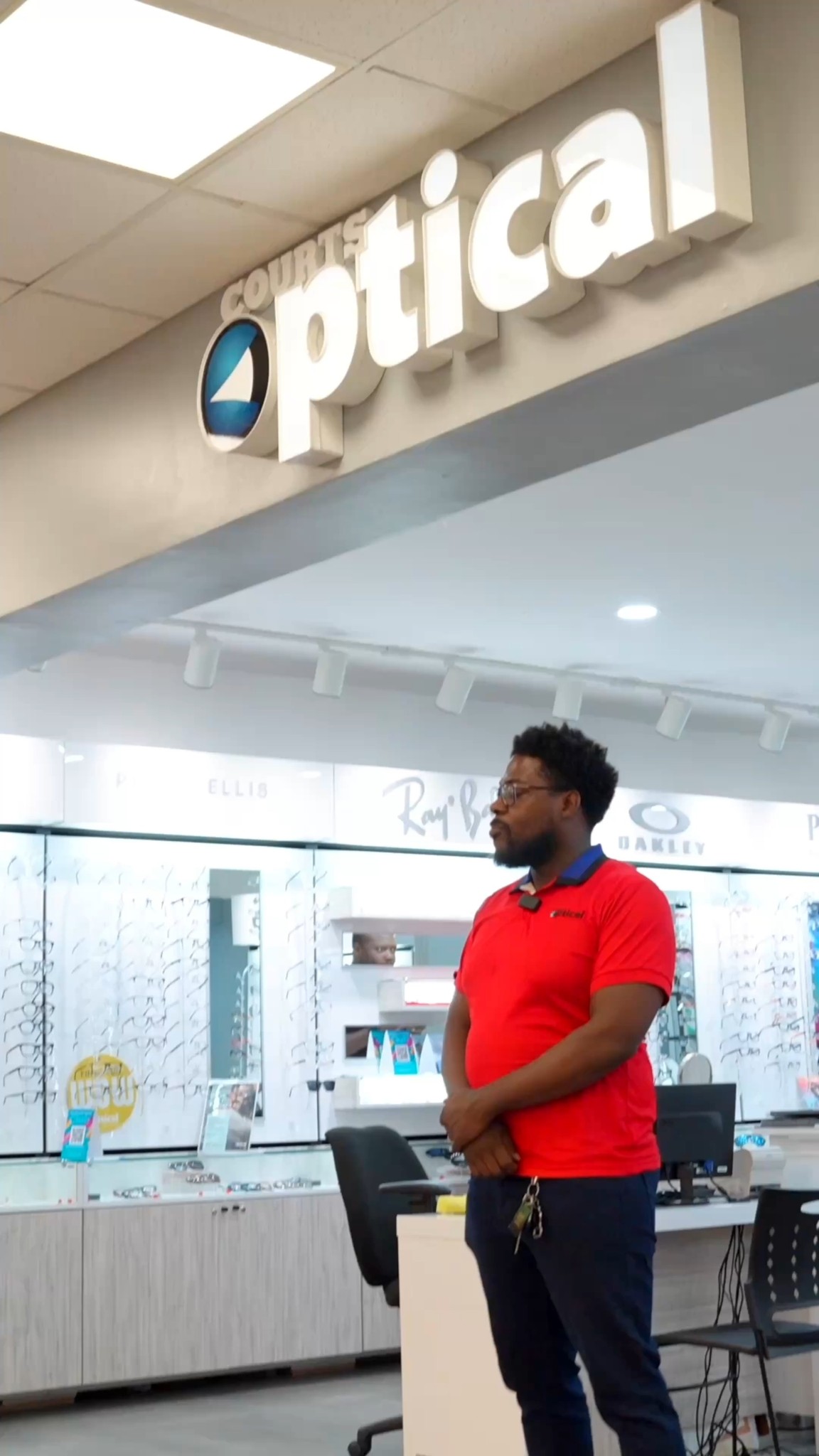 Courts Optical Guyana Facebook ad: I'm just browsing turns into I'll take all…