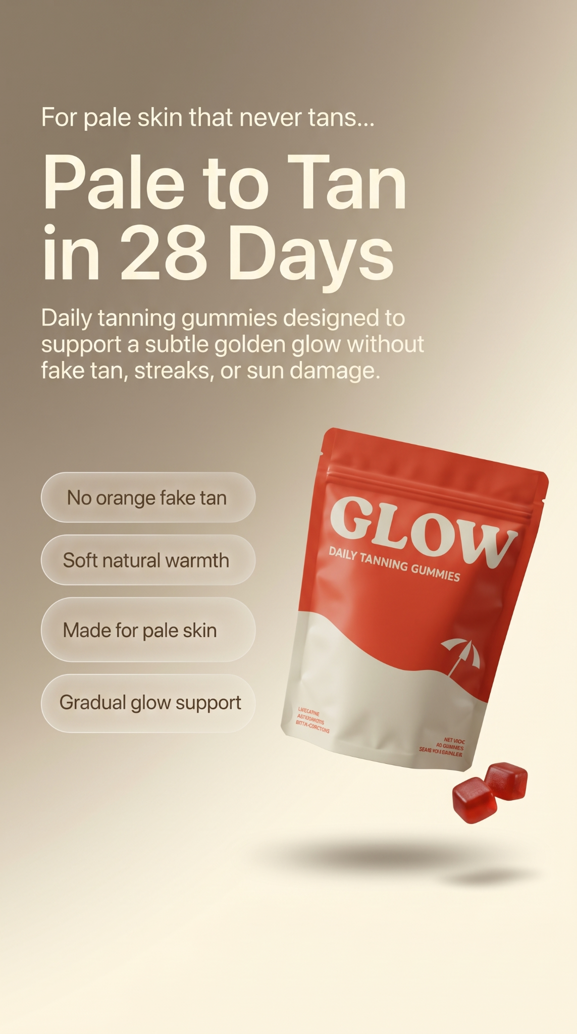 Glow Gummies Facebook ad