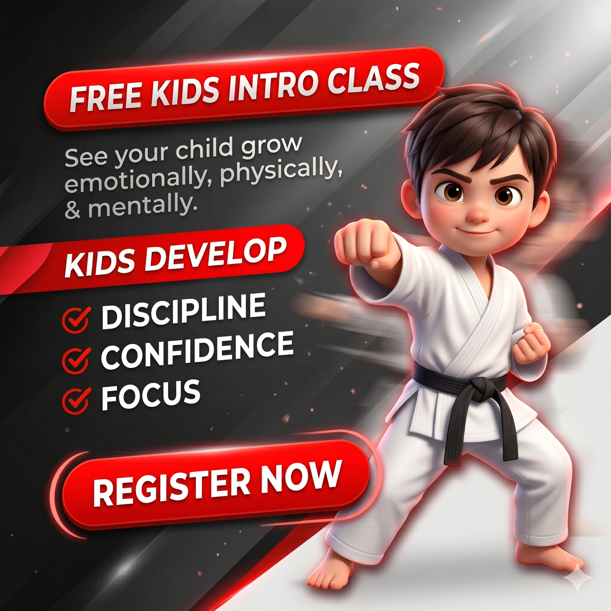 Champion Karate Center of Little River S.C. Facebook ad