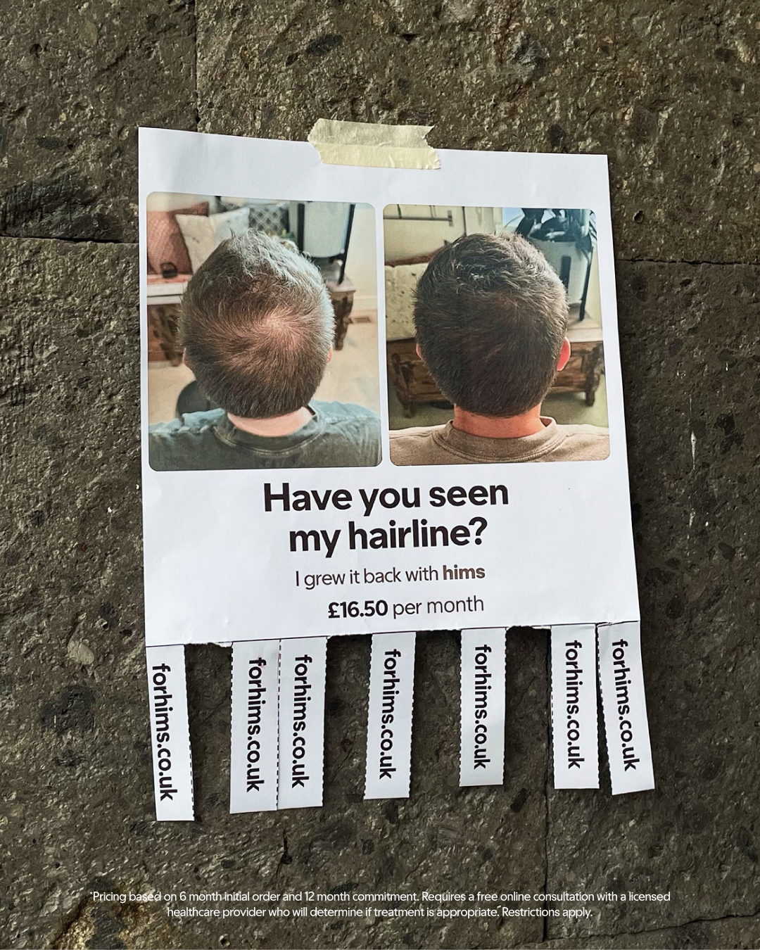 hims Facebook ad: Take control of your hair loss today!