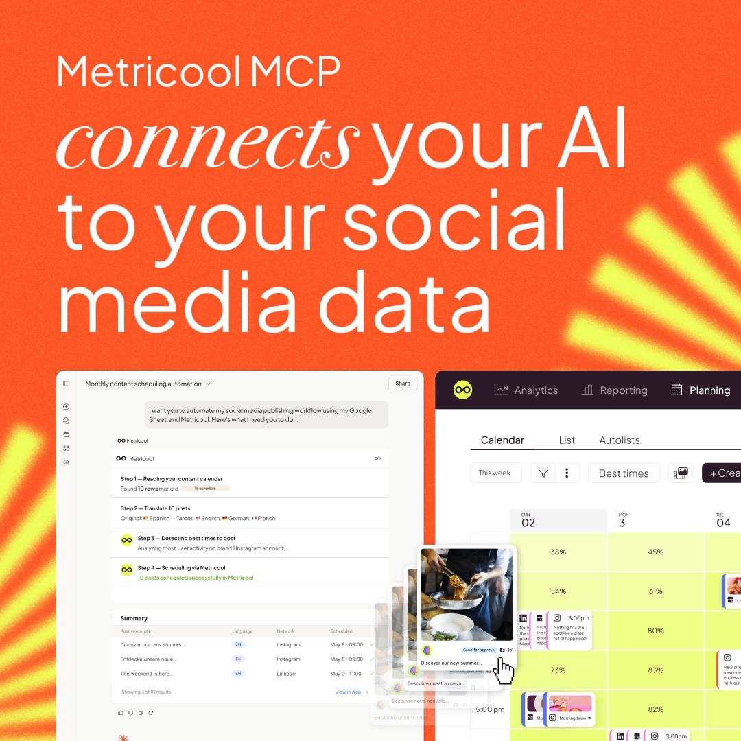 Metricool Facebook ad