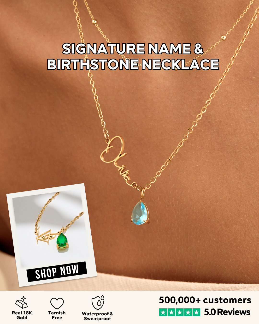 Olivia Jewelry Facebook ad