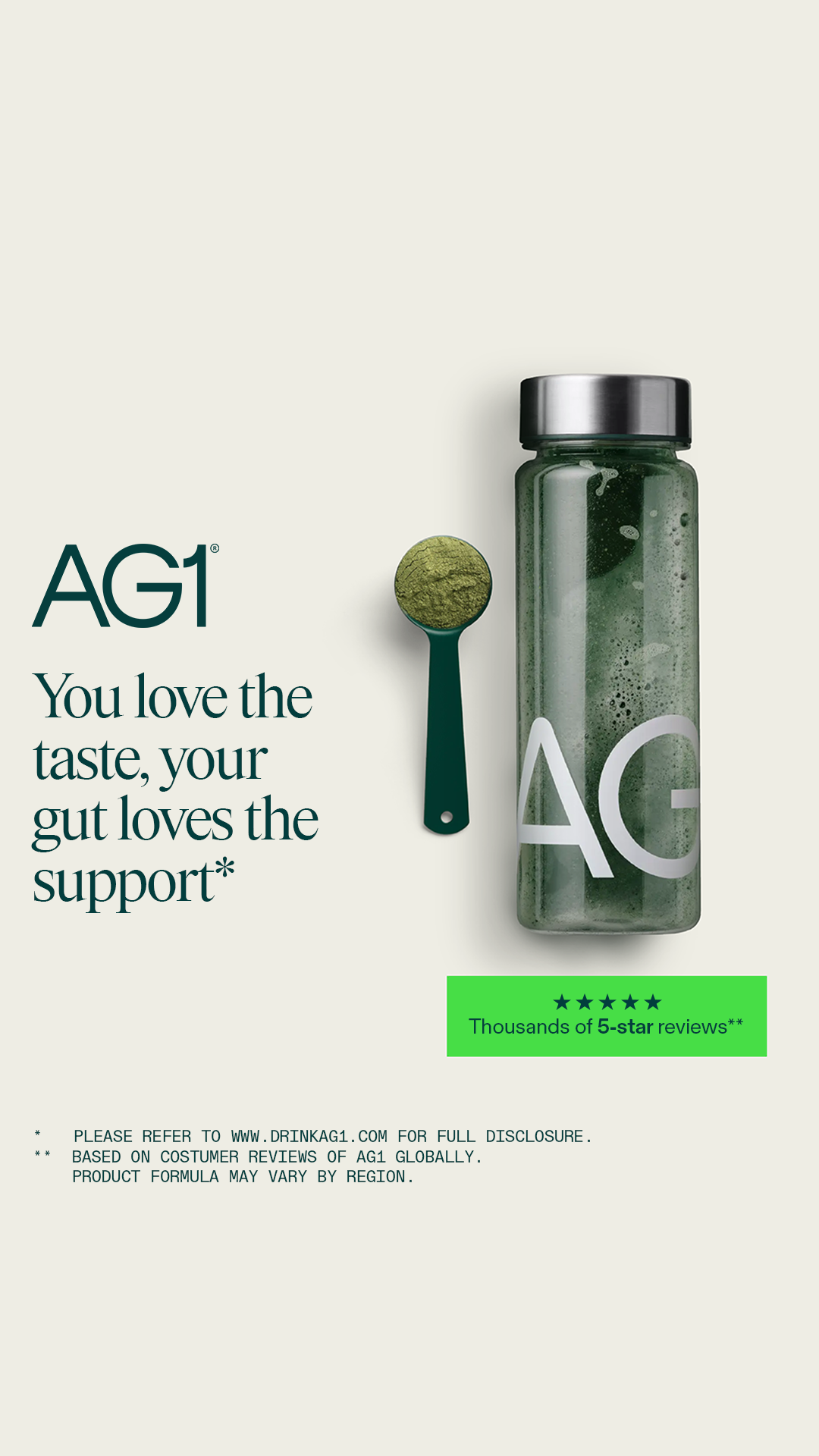 AG1 by Athletic Greens Facebook ad