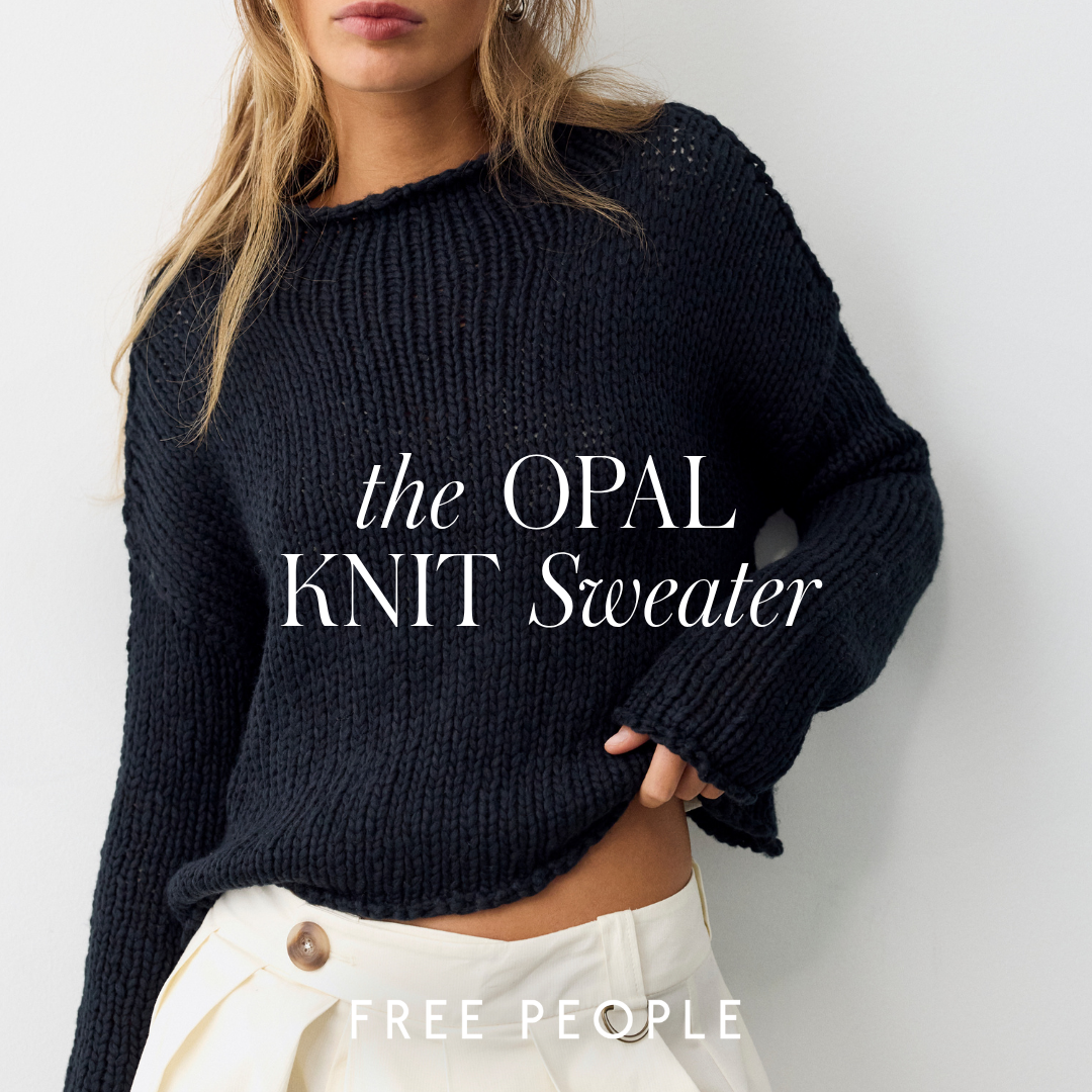 Free People Facebook ad: Opal Rollneck Knit Sweater