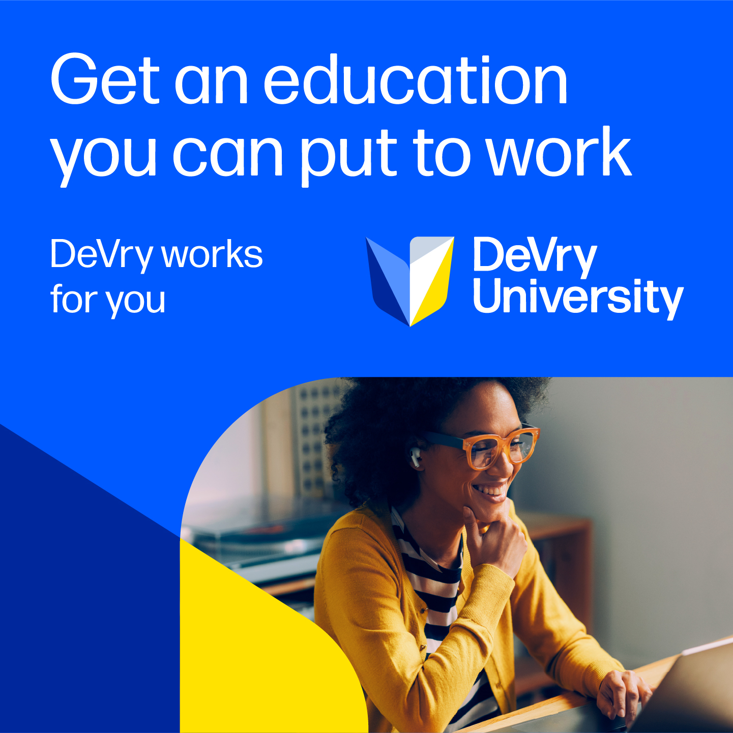 DeVry University Facebook ad: Career-Ready Education