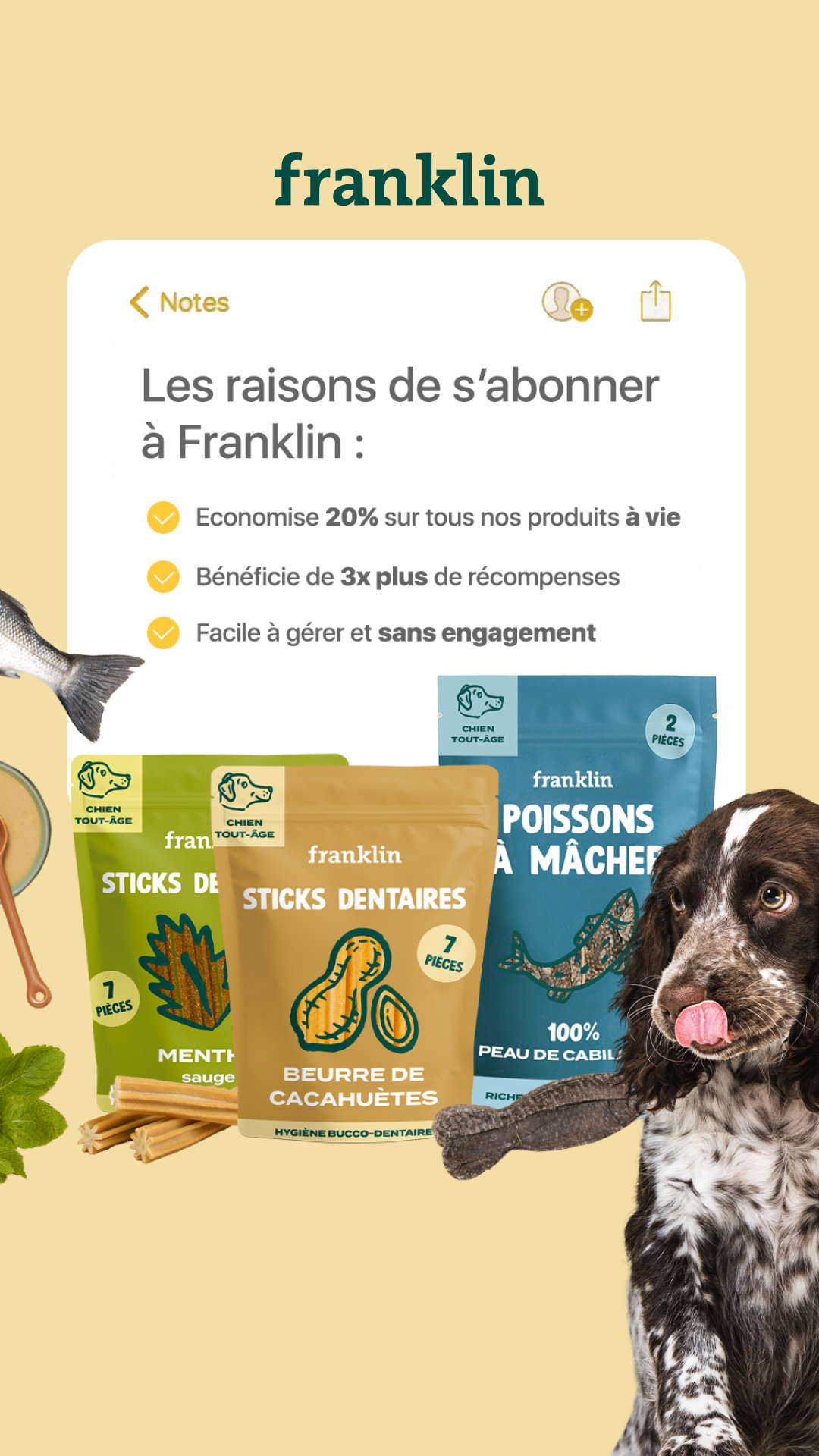 Franklin Pet Food Facebook ad
