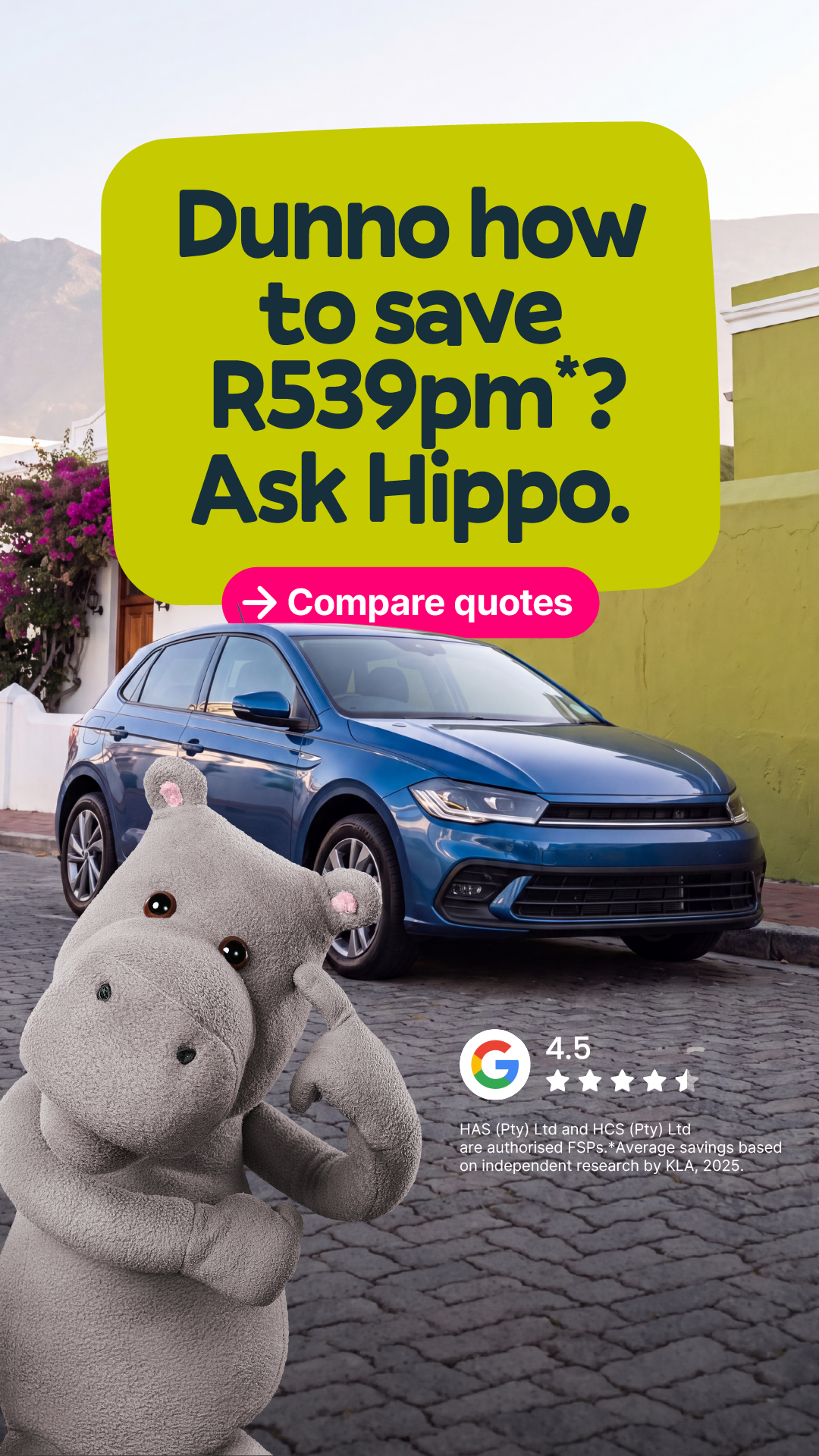 Hippo.co.za Facebook ad