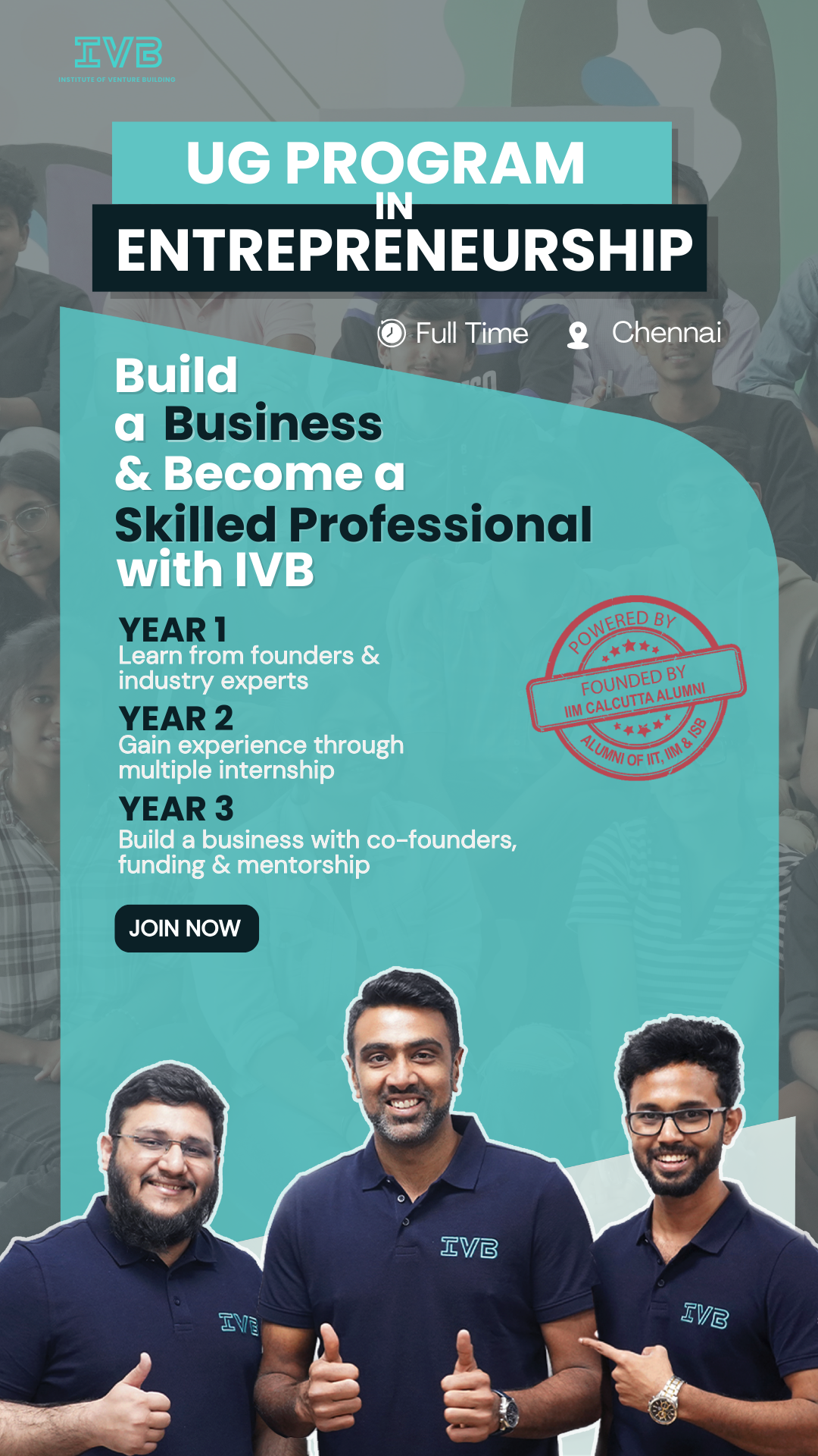 Institute of Venture Building - IVB Facebook ad