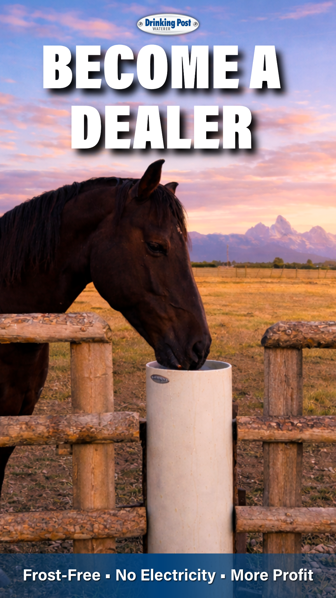 Drinking Post Automatic Waterers Facebook ad: Excavation Add-On Customers Actually Want