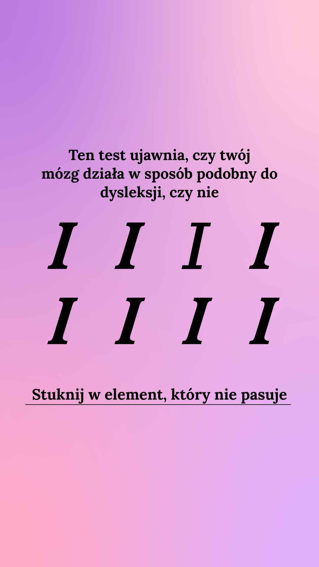 International IQ test Facebook ad