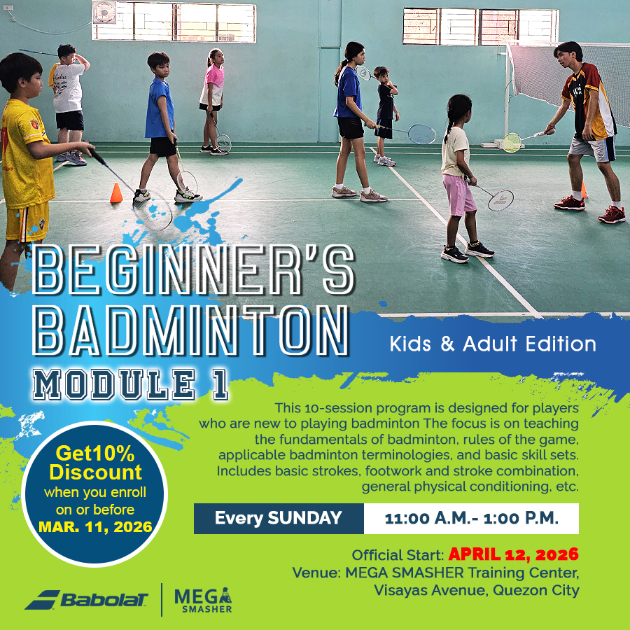 MEGA Smasher Facebook ad: Ready to smash your way to badminton stardom?