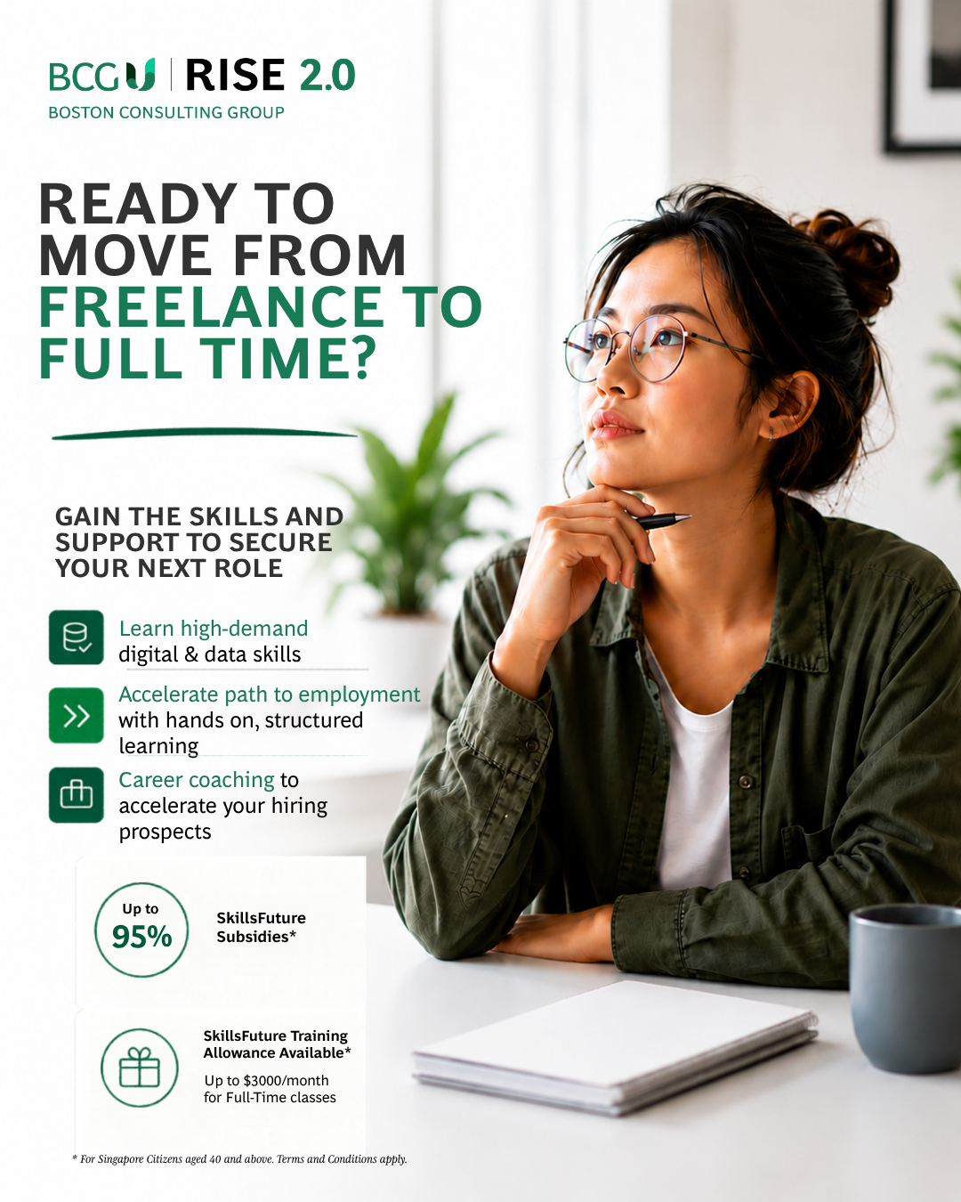 RISE by BCG-U Facebook ad