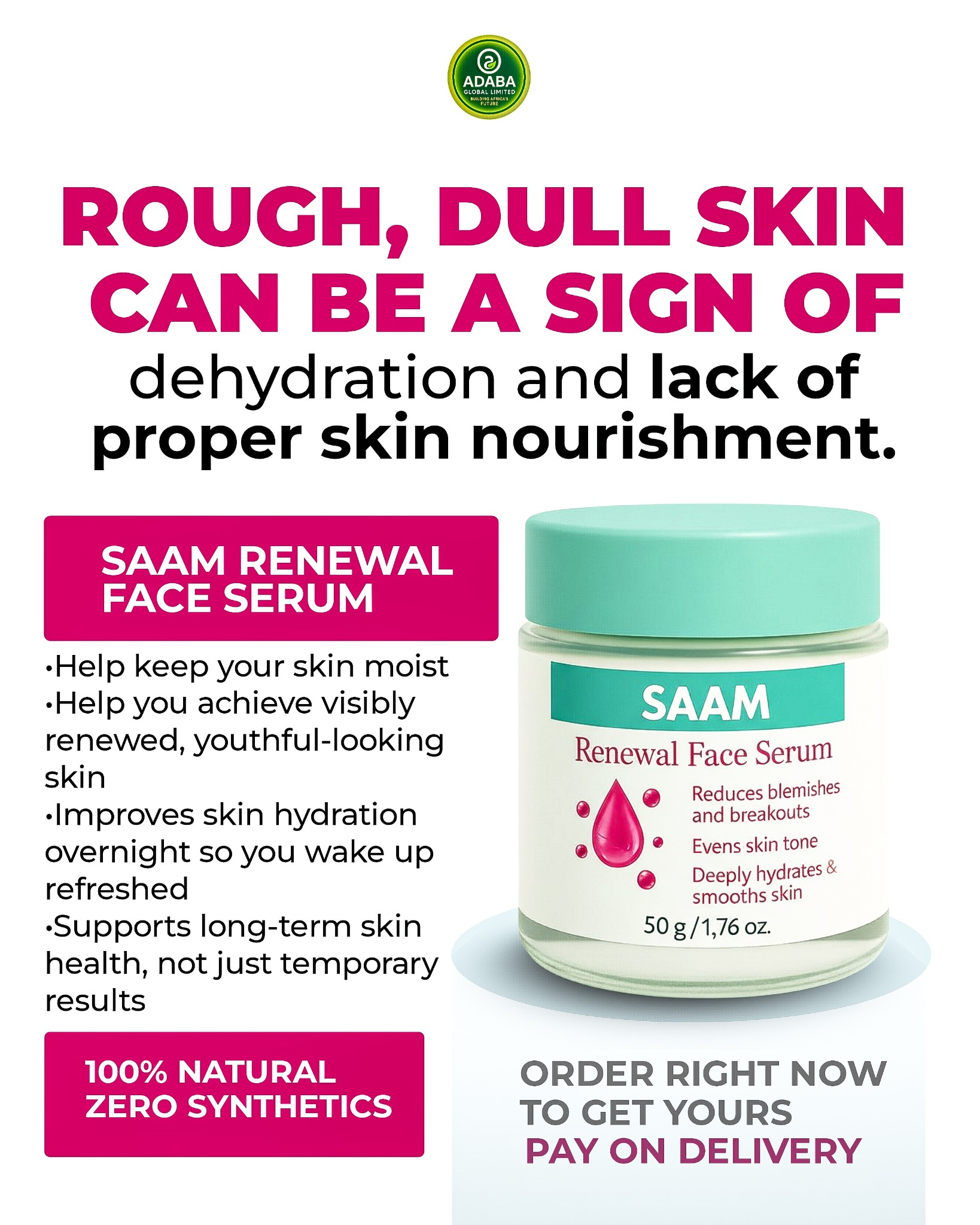 Adaba Wellness Facebook ad from Jun 1, 2026