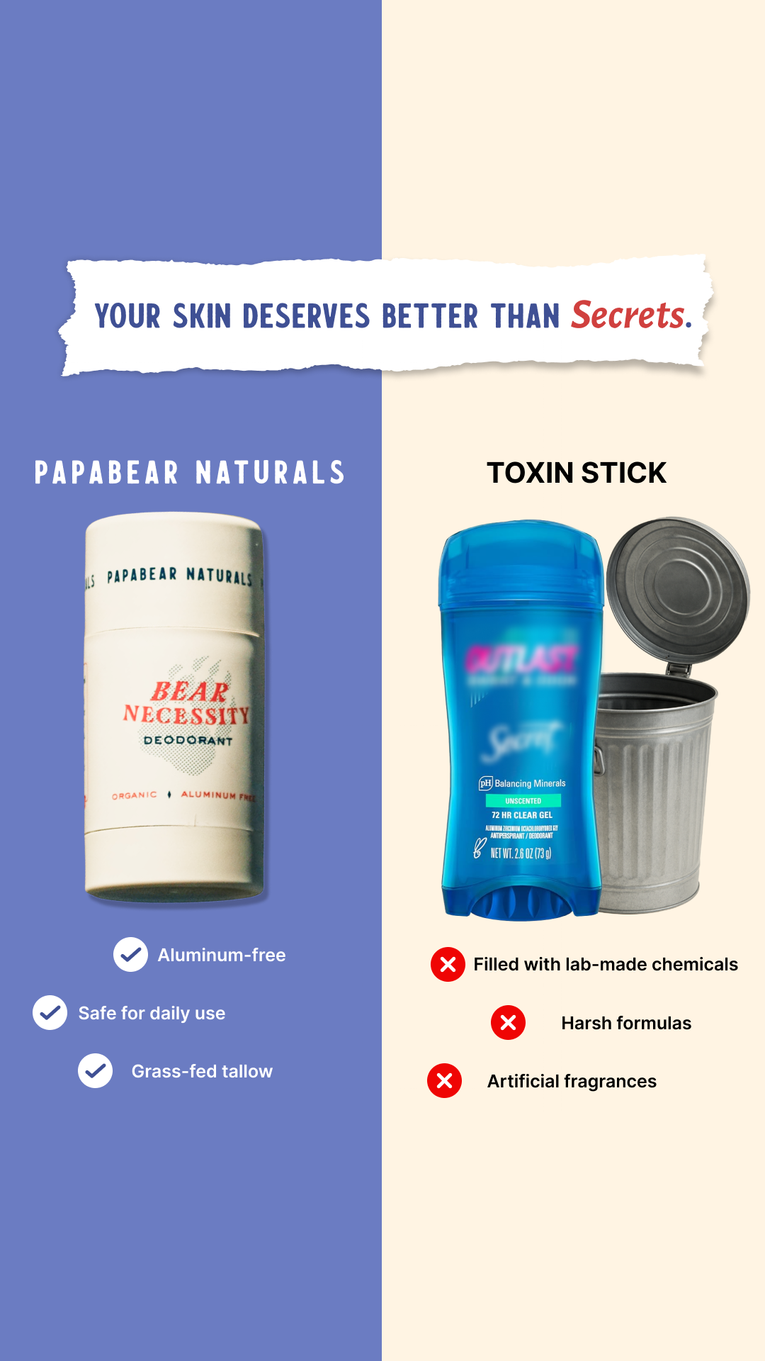 Papabear Naturals Facebook ad