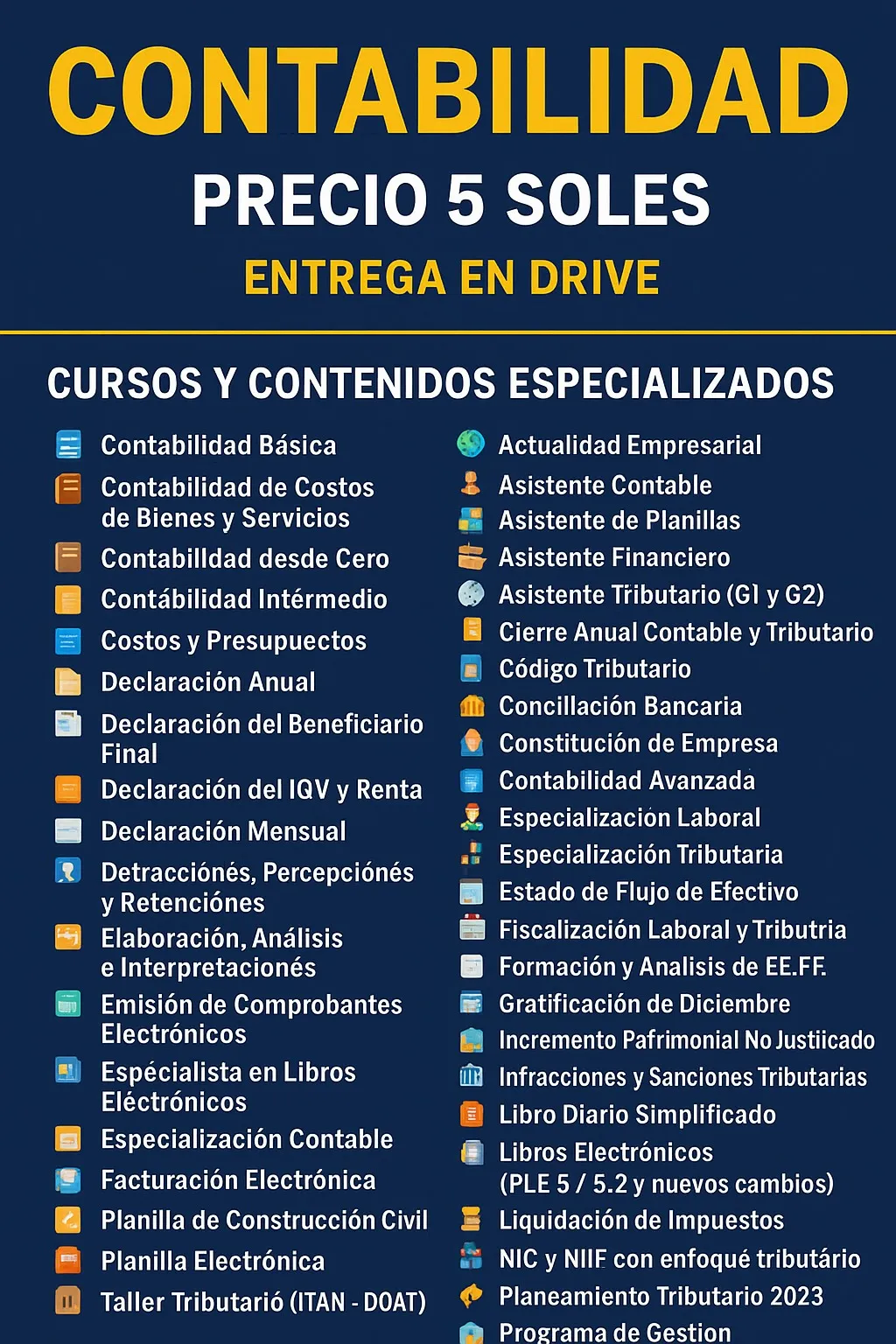 Educa 365 Facebook ad: PACK DE CURSOS DE CONTABILIDAD 2025