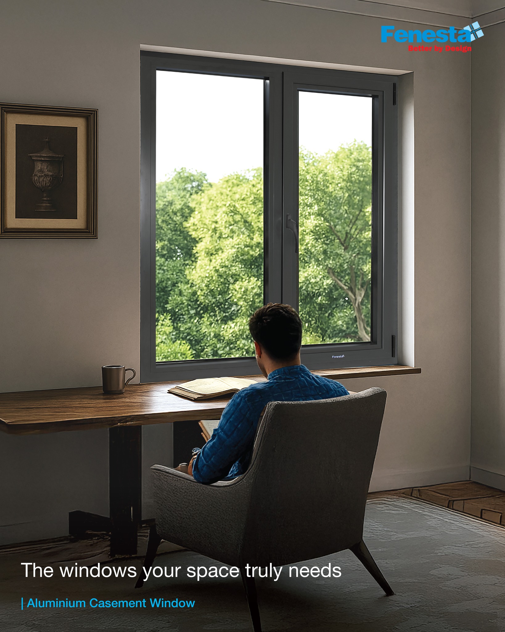 Fenesta Windows Facebook ad: Seamlessly connect with the world outside, while staying…