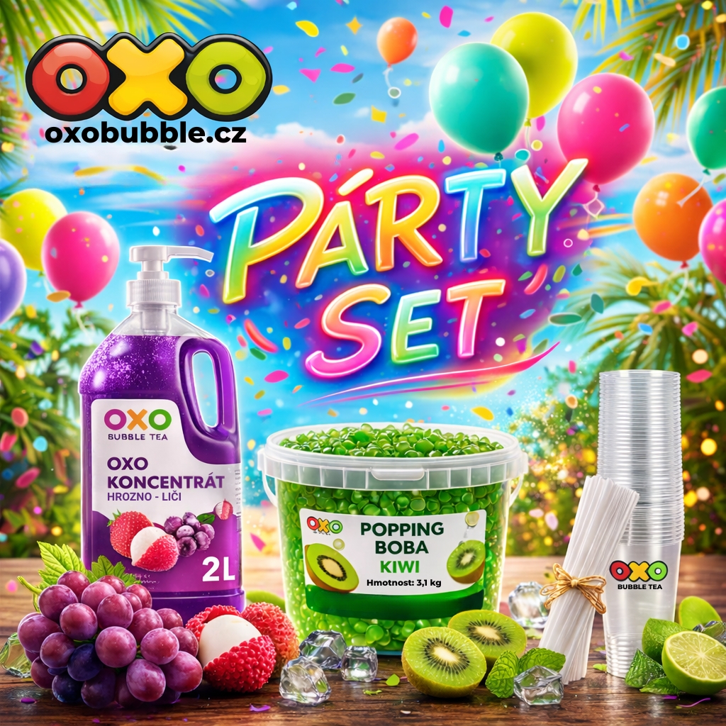 OXO TEA B2B Facebook ad: PARTY SET, Bubble Tea na každou oslavu