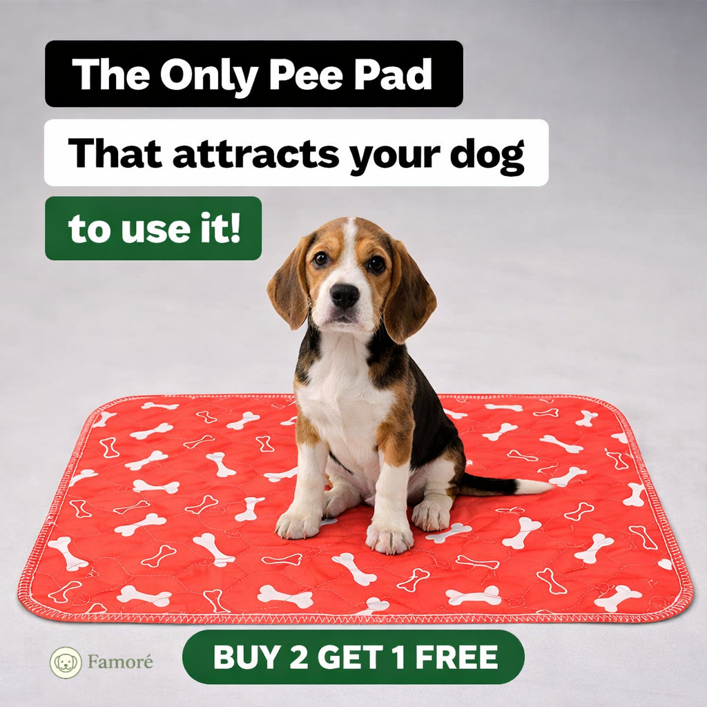 Famoré Pet Facebook ad: FREE PAD WITH EVERY BUNDLE