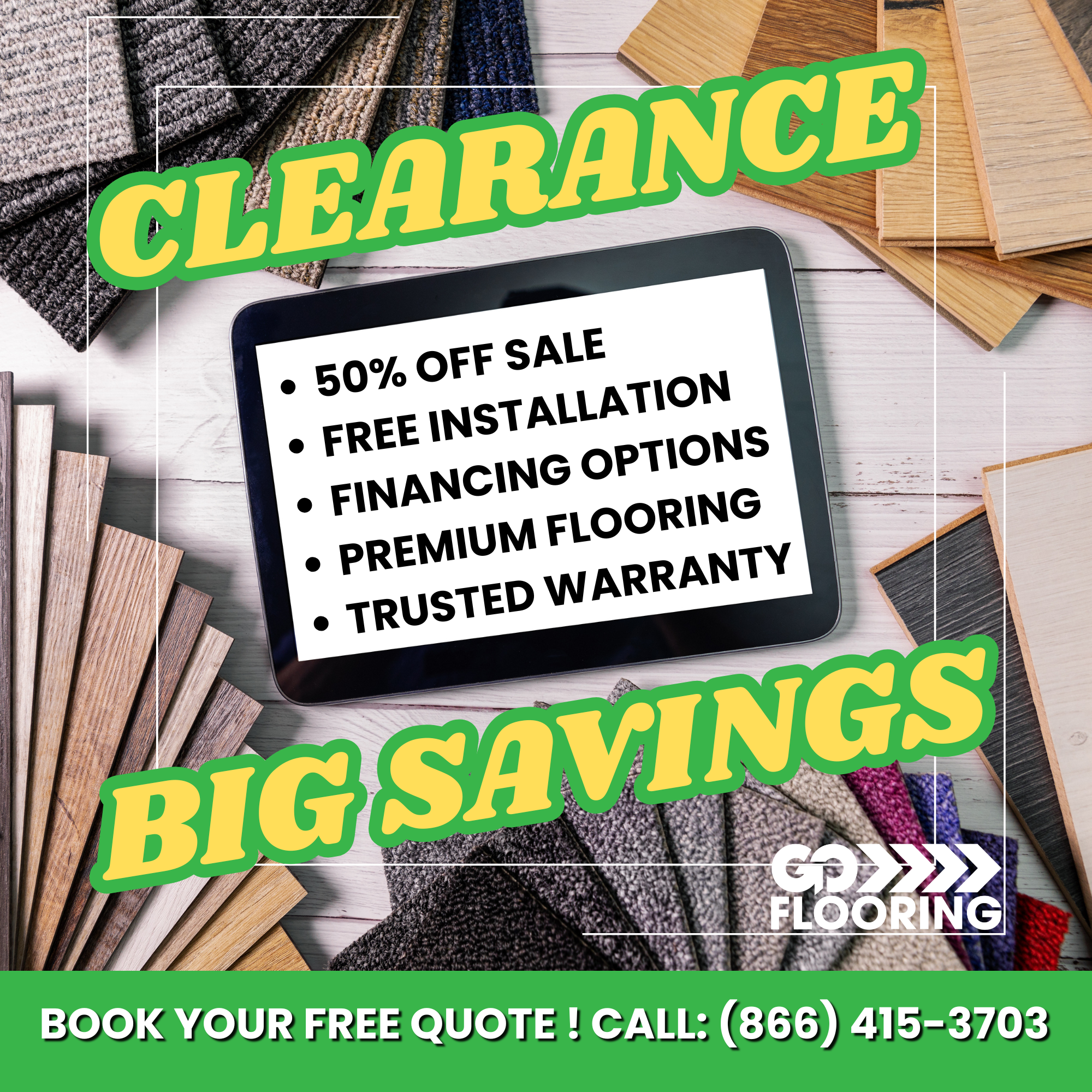 GO FLOORING Facebook ad