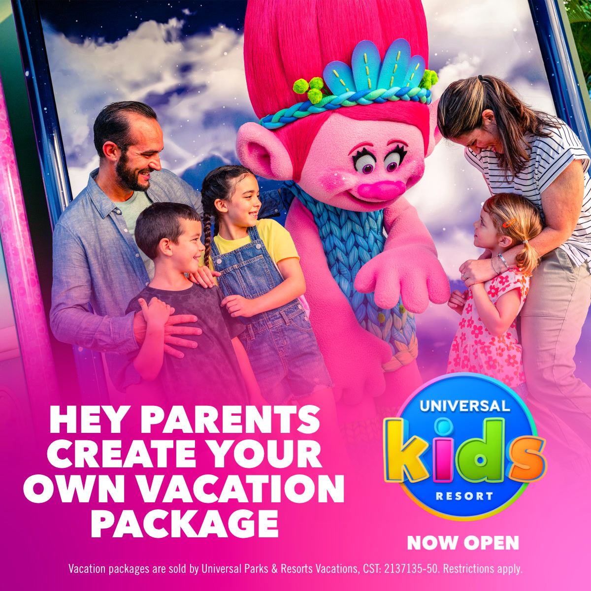 Universal Kids Resort Facebook ad from Sep 1, 2026
