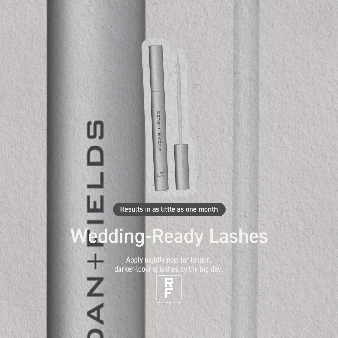 Rodan + Fields Facebook ad: Lashes Ready for Your Big Day