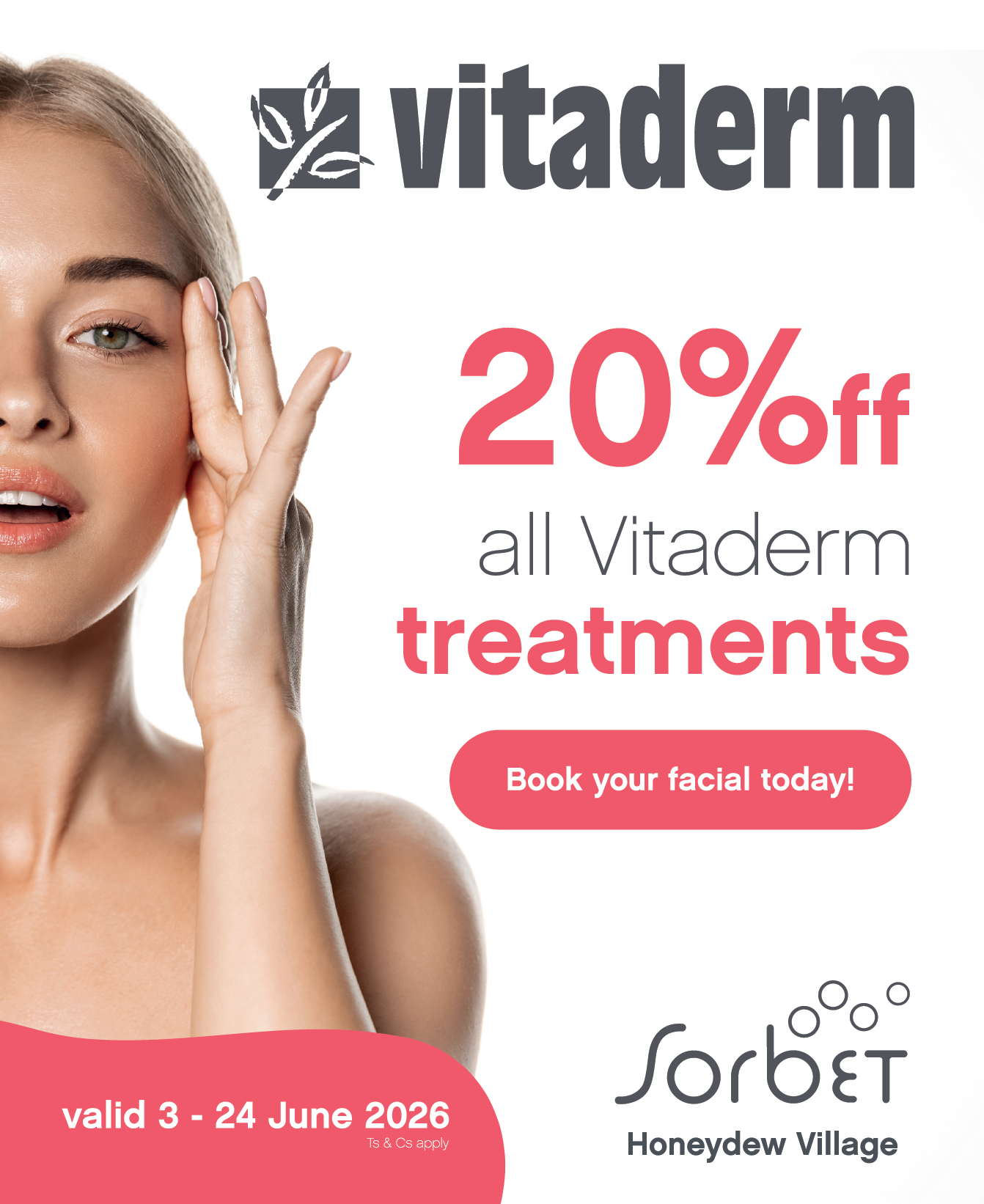 Vitaderm Professional Skincare Facebook ad