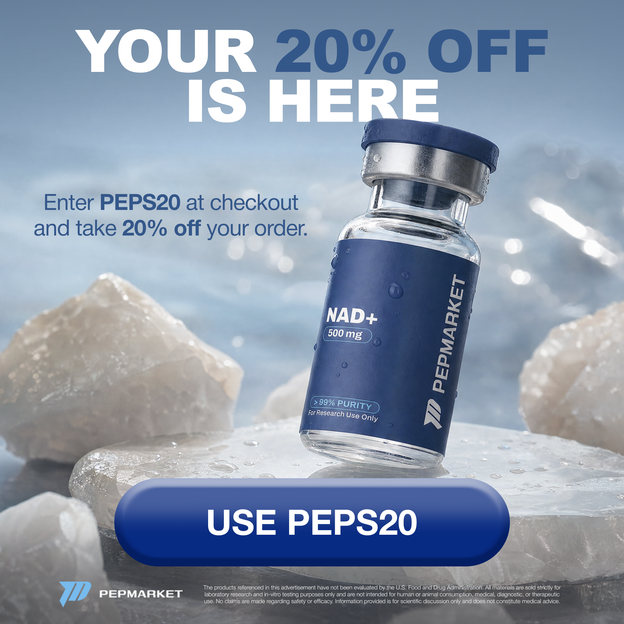 Pep Market Facebook ad: Save 20% With PEPS20