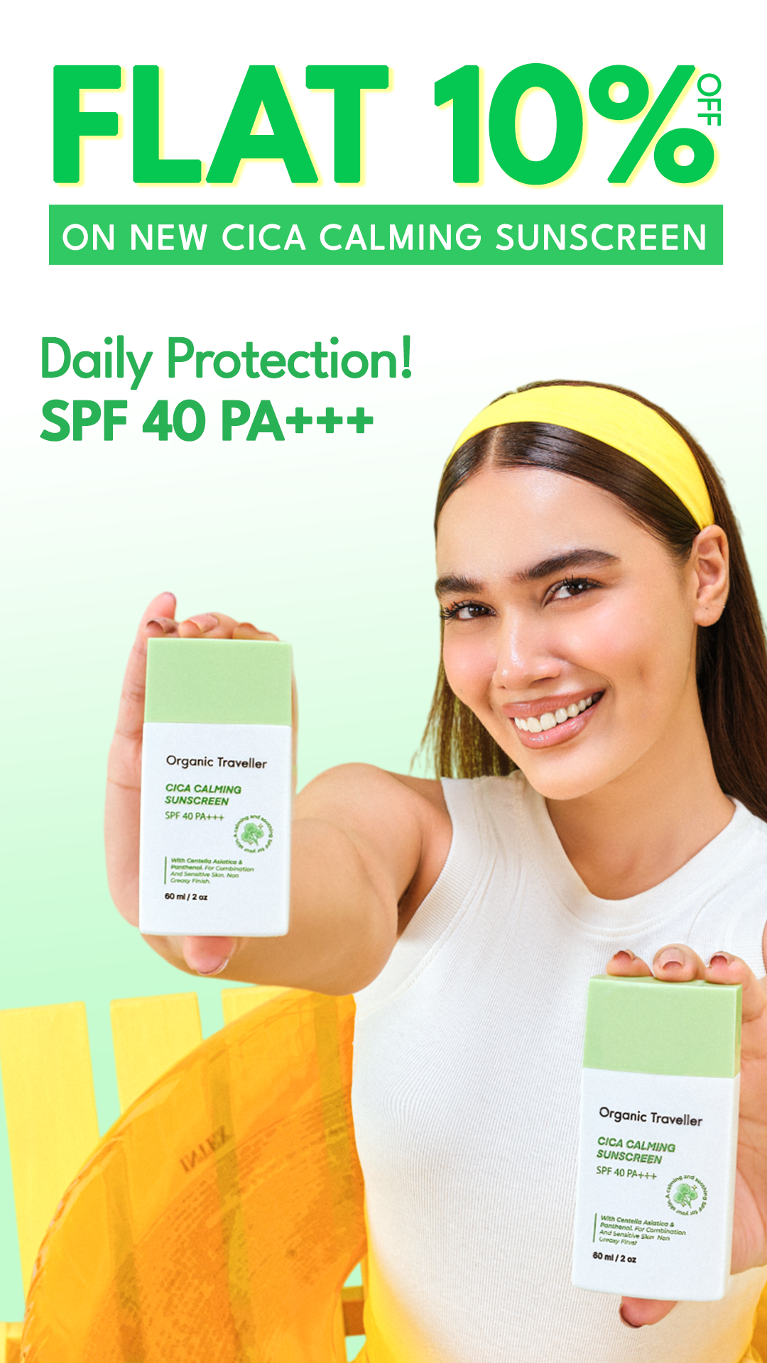 Organic Traveller - Skincare Facebook ad