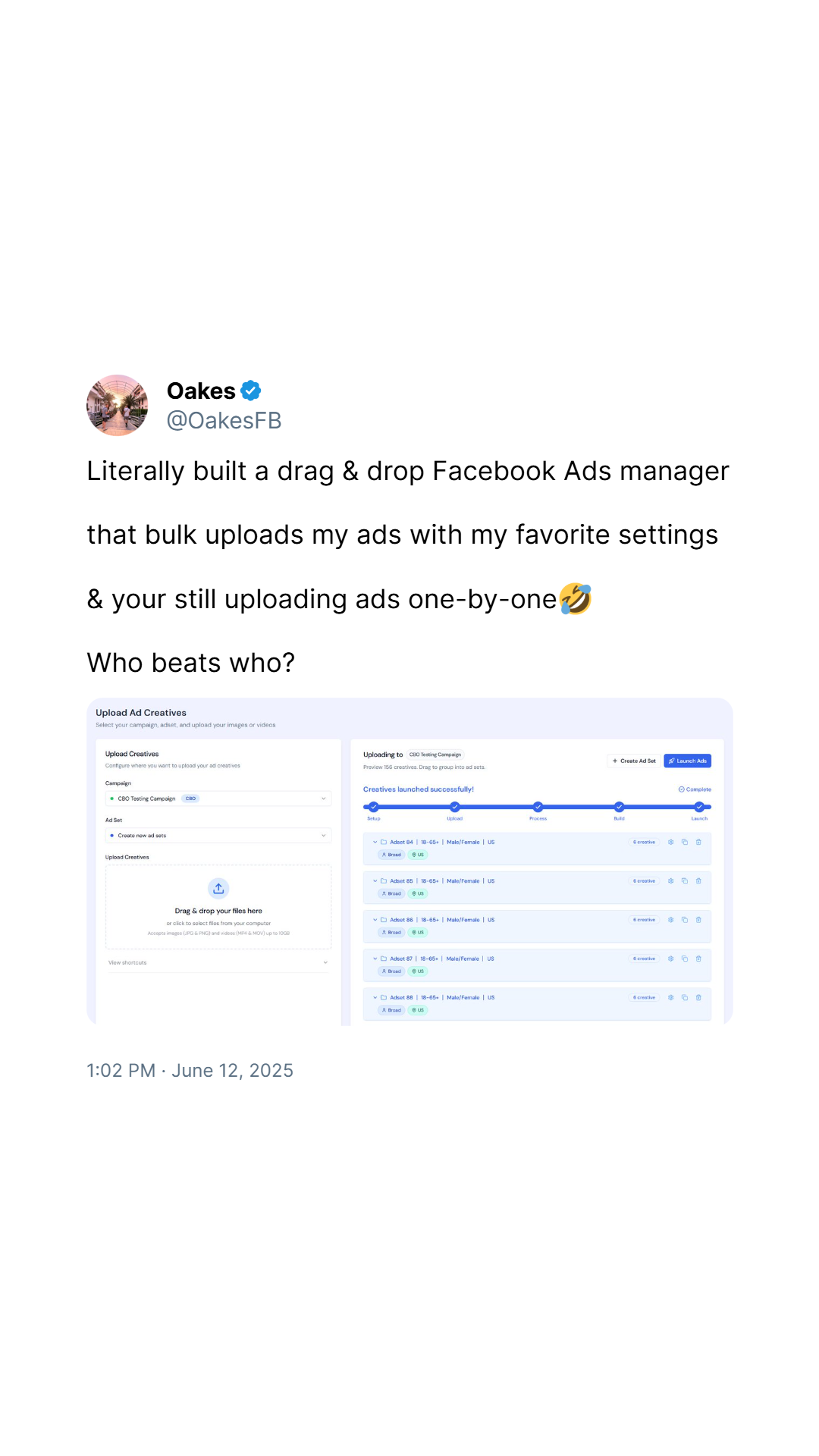 Rapid Ads Facebook ad