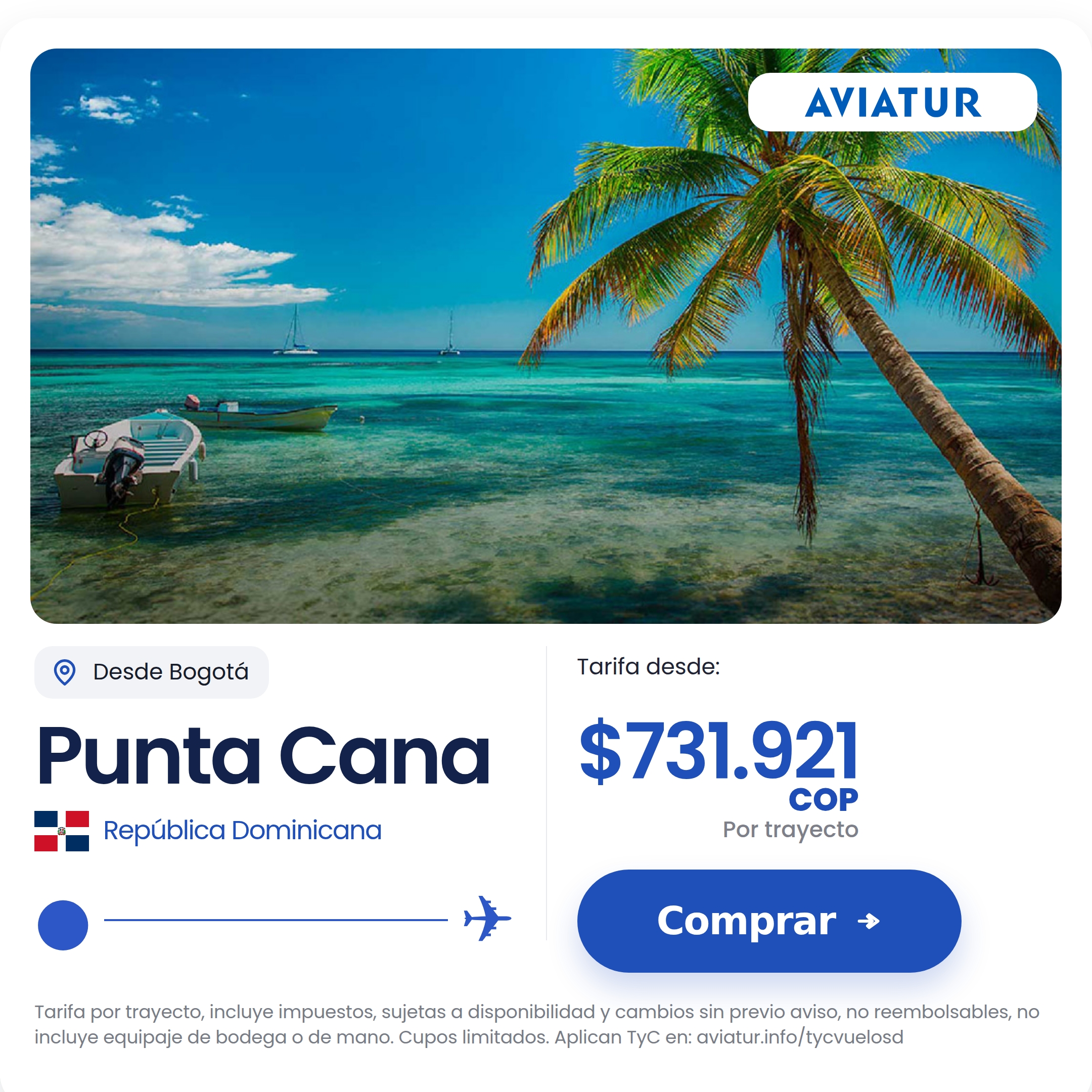 Aviatur Facebook ad