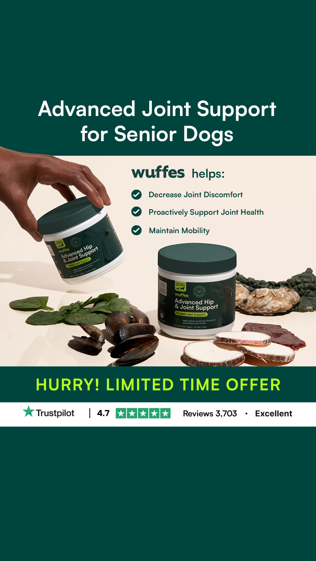 Wuffes Facebook ad
