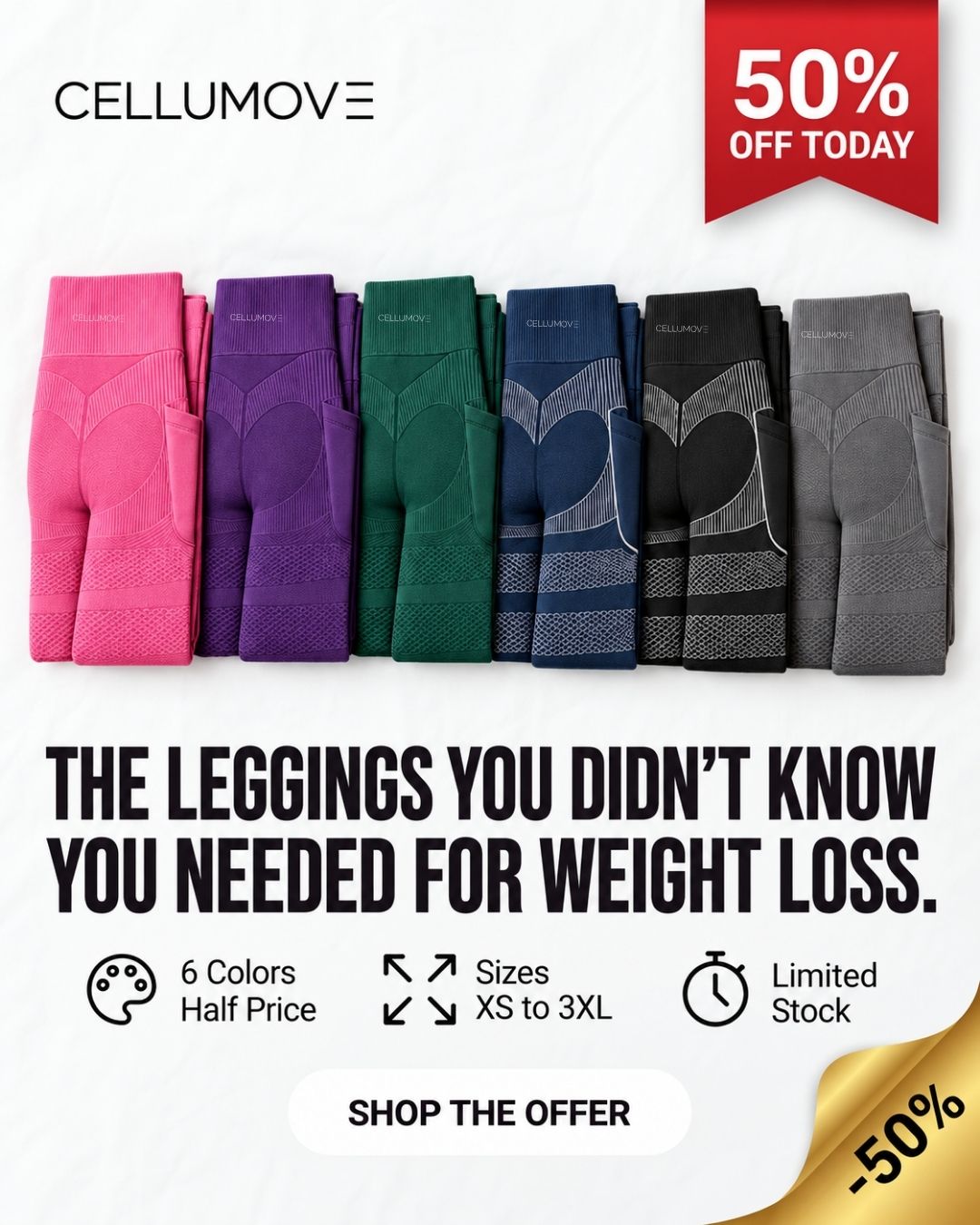 Cellumove Facebook ad: Support Your Weight-Loss Journey in Style!