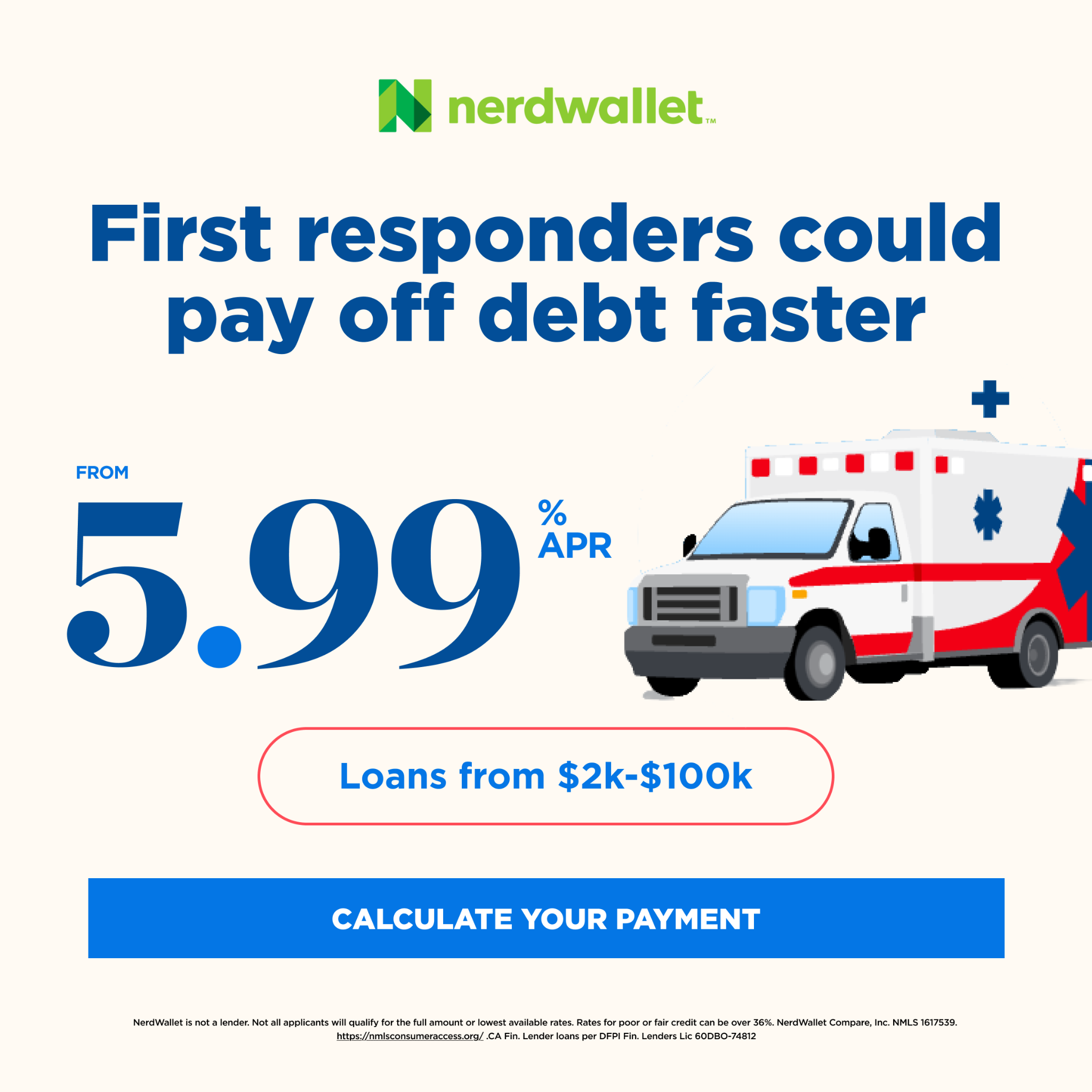 NerdWallet Facebook ad