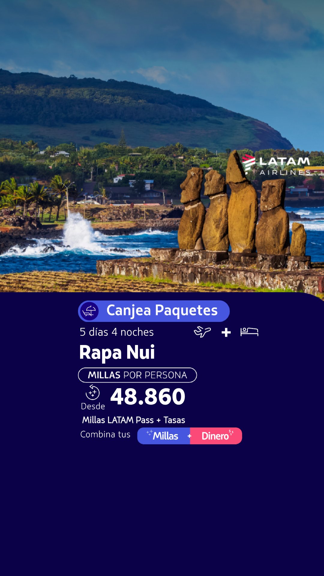 LATAM Airlines Facebook ad: Tu próximo viaje empieza hoy