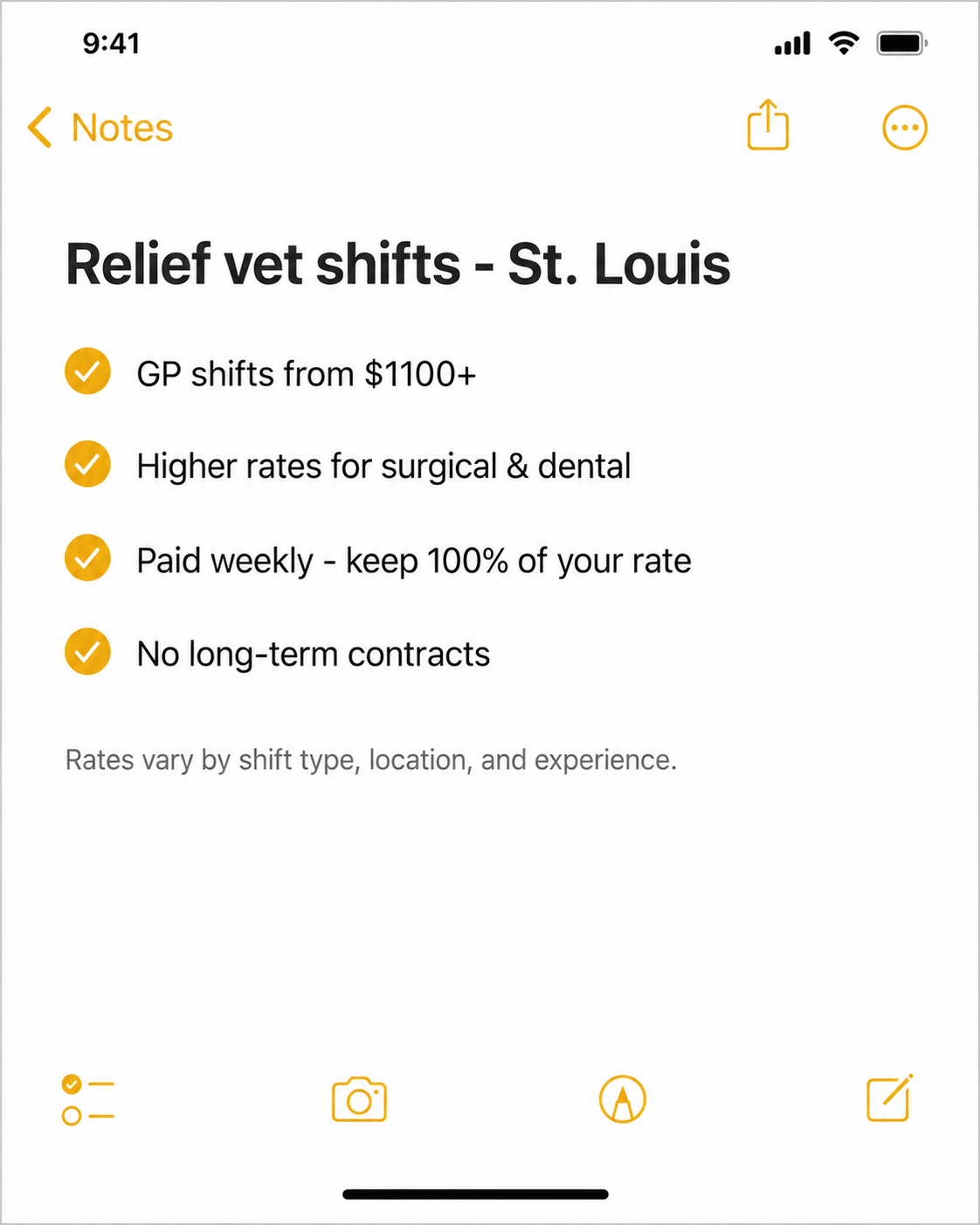 Flex Vet Staffing Facebook ad